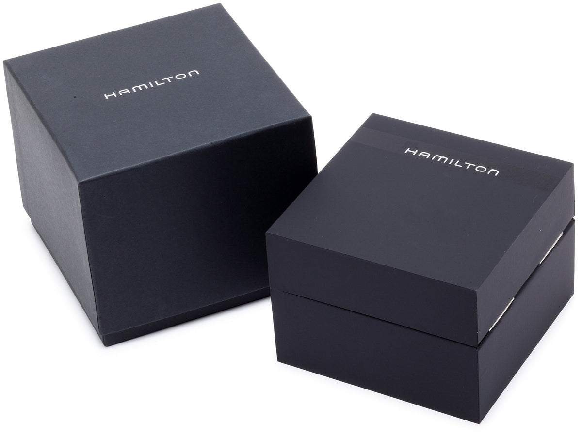 Hamilton Watch Khaki Aviation Pilot Day Date Auto | Swiss Made | 42mm Stainless Steel Case | Black Dial Analog Watch | Silver Stainless Steel Bracelet (Model: H64615135)