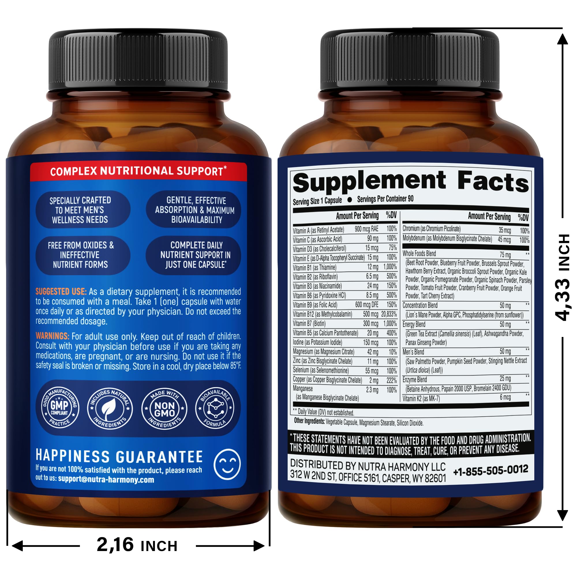 NUTRAHARMONY Tongkat Ali & Multivitamins for Men Capsules