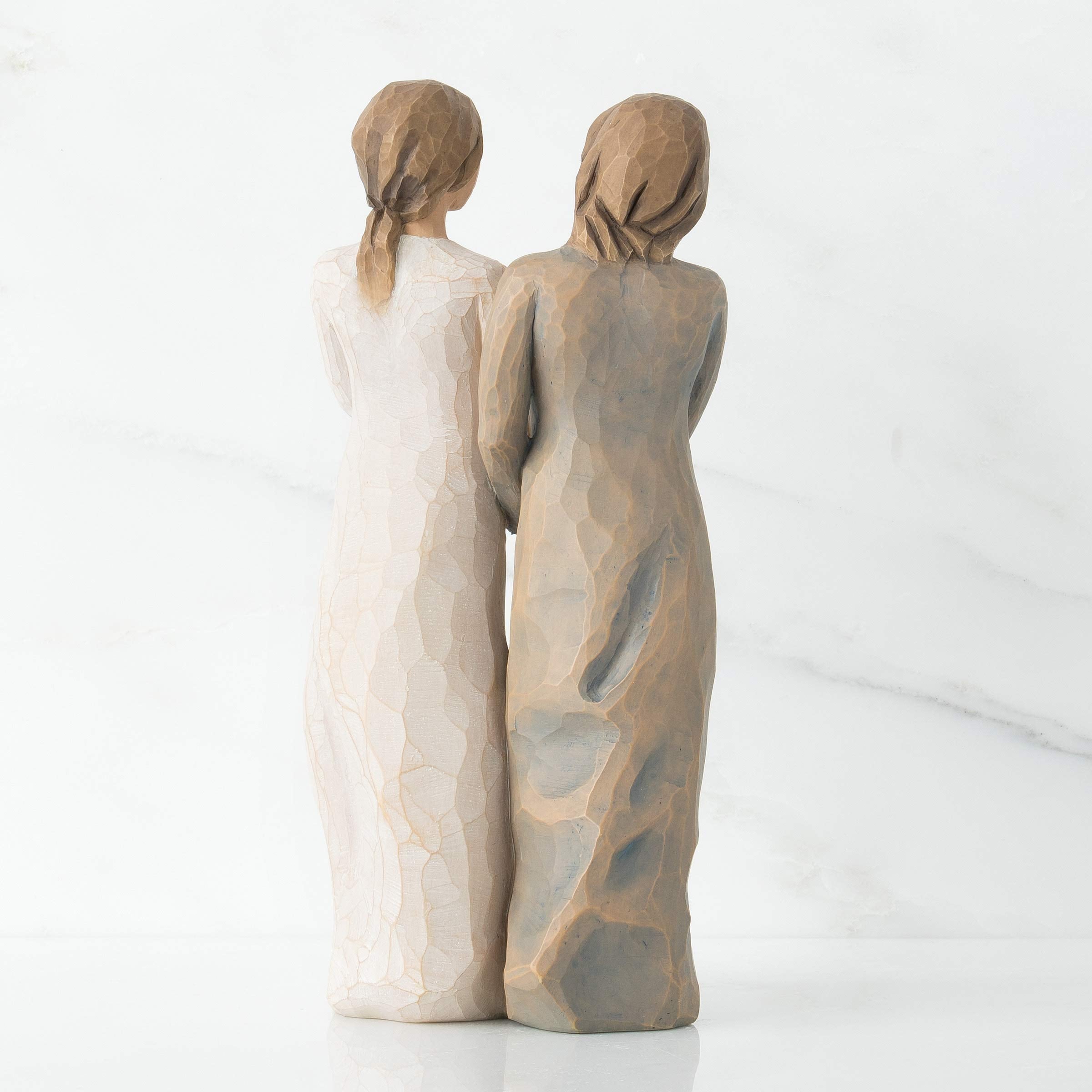 Willow Tree My Sister, My Friend, Walk with me. and Along The Way, We'll Share Everything, A Gift to Celebrate Supportive Friendships Among Women, Sisters, Co-Workers, Sculpted Hand-Painted Figure