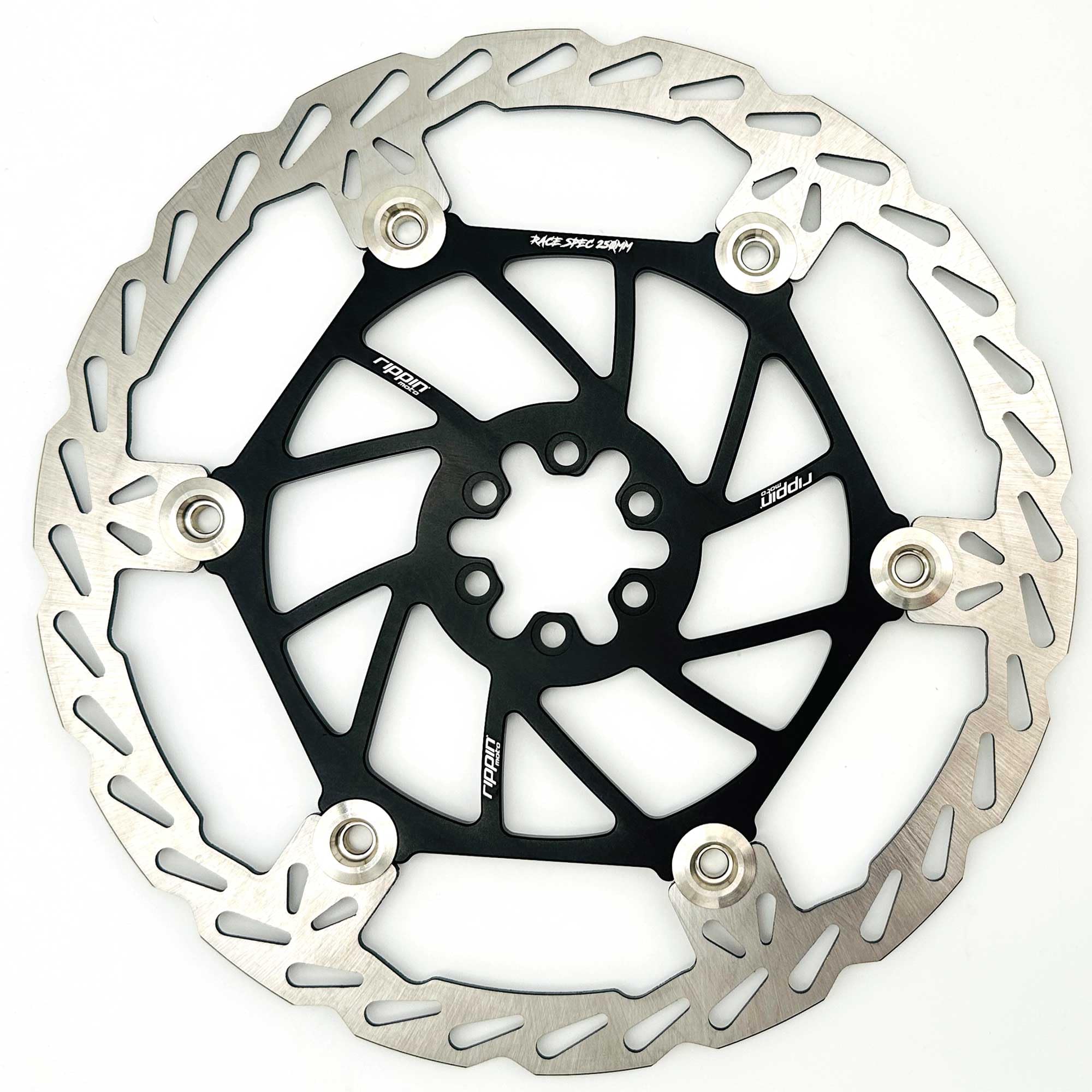 Rippin Moto 250mm Race Spec Front Rotor for Surron Light Bee X, & Talaria Sting R MX3, MX4 - High Performance Braking Upgrade - 2.3mm Thick | 6x44mm Hub Pattern