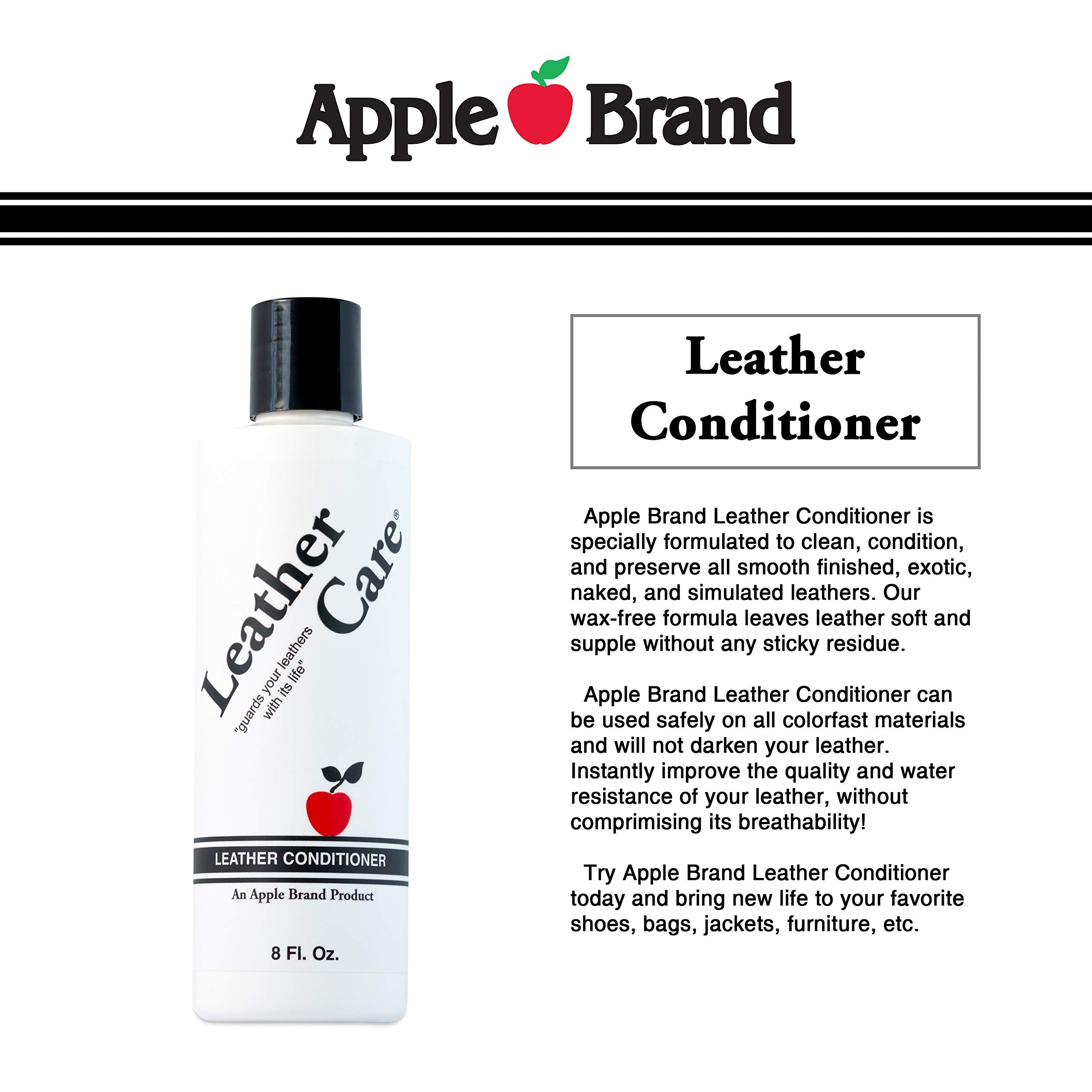 Apple Leather Care Leather Conditioner 8oz Bottle