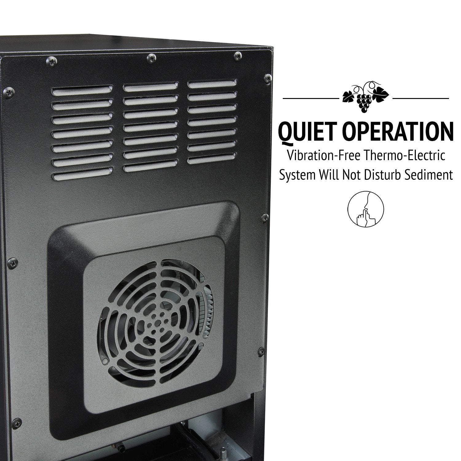 Ivation 8 Bottle Thermoelectric Wine Cooler/Chiller - Stainless Steel - Counter Top Red & White Wine Cellar w/Digital Temperature, Freestanding Refrigerator Smoked Glass Door Quiet Operation Fridge