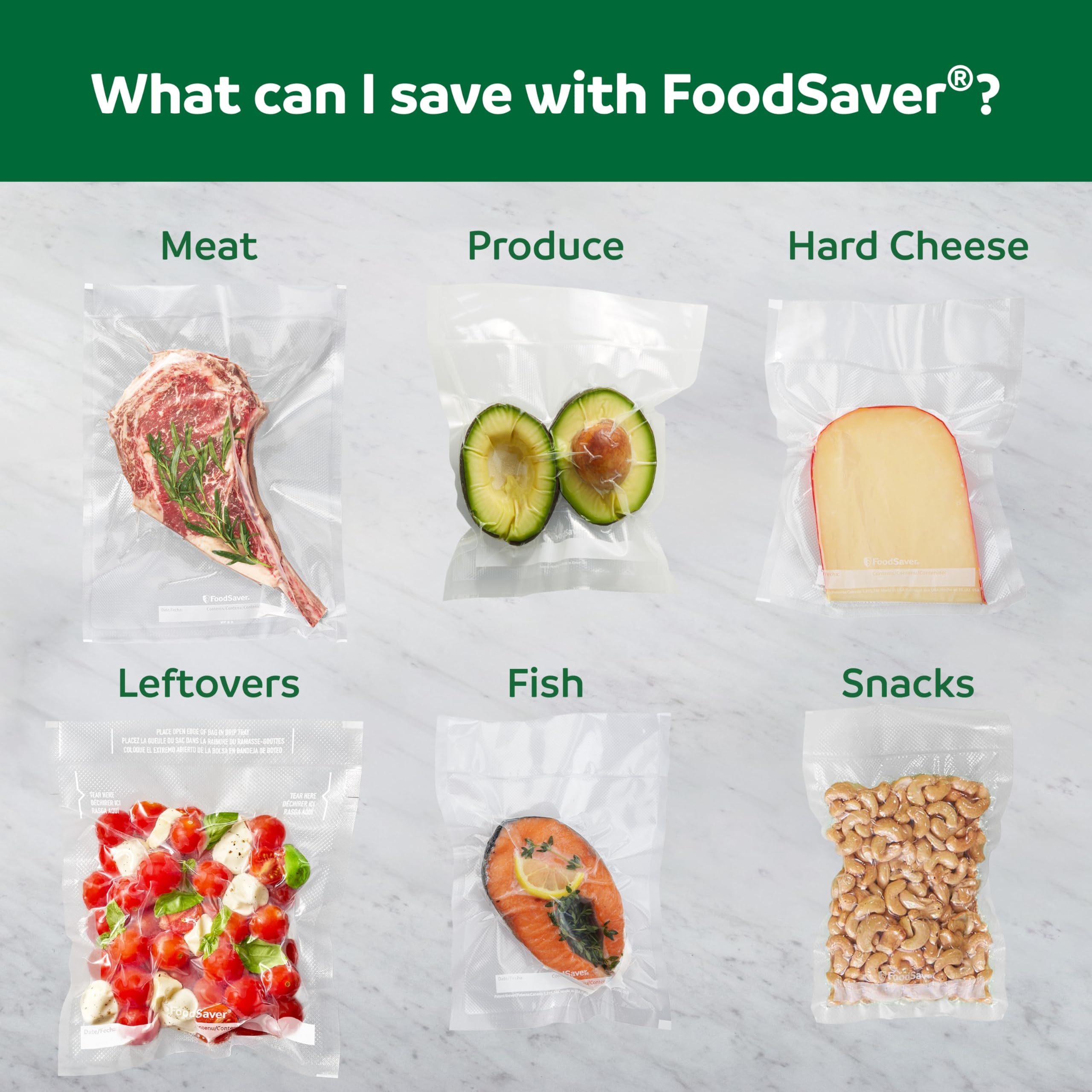 FoodSaver PowerVac Compact Vacuum Sealing Machine Stainless Steel & Black Vertical Storage VS0150 | Preserves freshness reduces bag waste for both dry and wet food