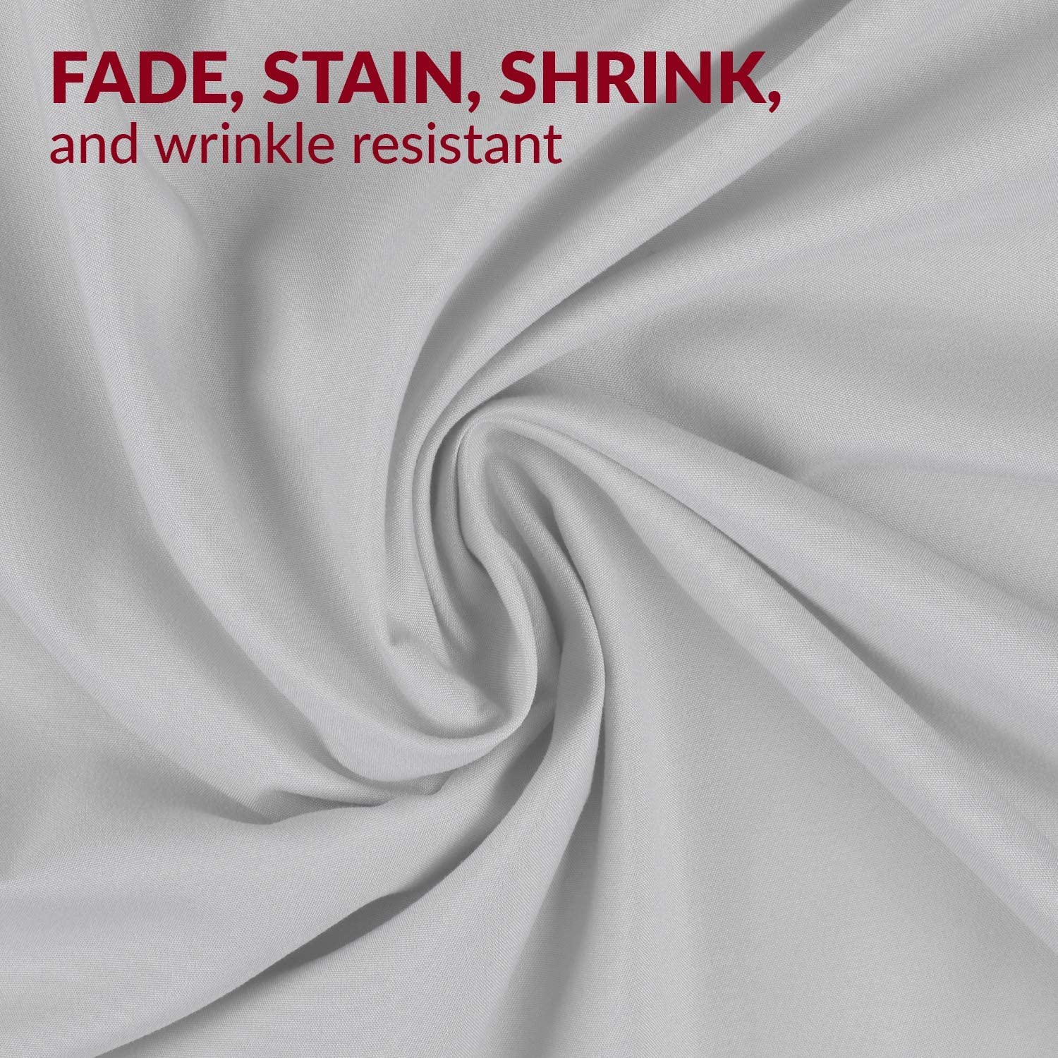 Mellanni 2 Pillow Cases + 2 Pillow Shams Bundle&Save - Hotel Luxury Bedding - Bundle Includes: 2 King Size Pillow Cases and Pillow Shams Set of 2 King Size (King, Light Gray)