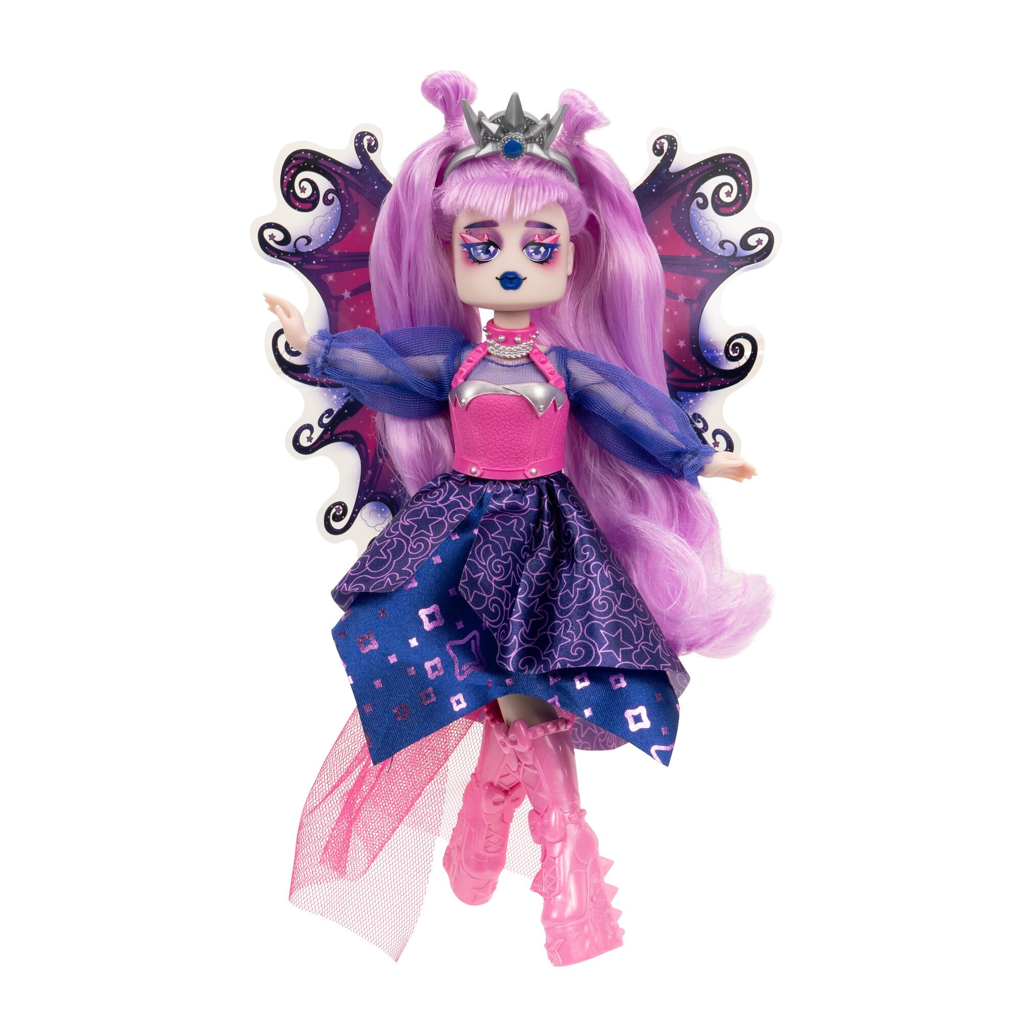 Royale High 9” Fashion Doll - Avrilla The Dark Fairy, Wave 1, Series 1 - Fairy Journal, Comb, and Virtual Item Code Included - Ages 5+