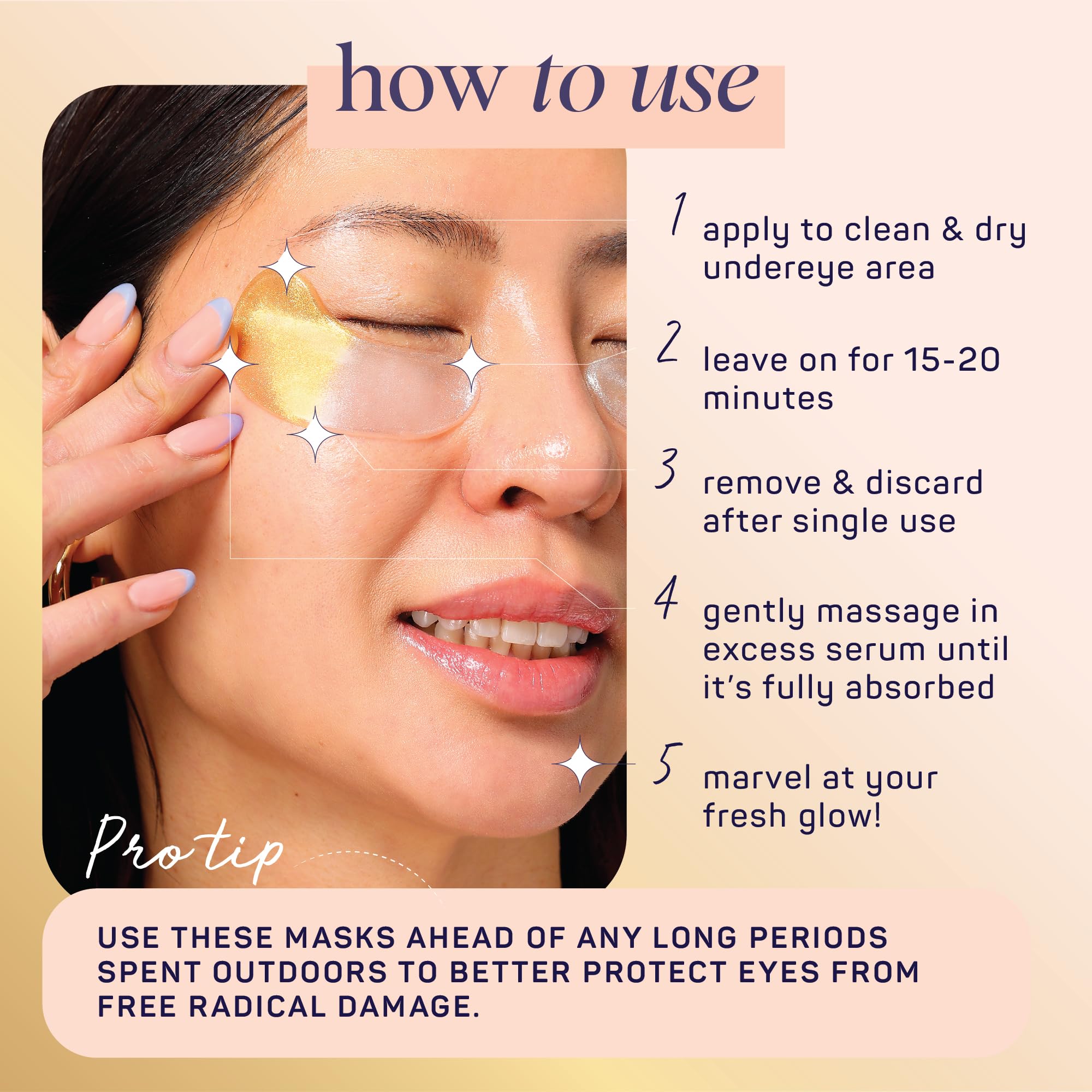 SpaLife Beauty Anti-Aging Under Eye Masks | Hydrogel Eye Patches for Fine Lines, Dryness, & Dullness with 24K Gold, Colloidal Silver | 2-in-1 Skincare Treatment | 48 Pairs