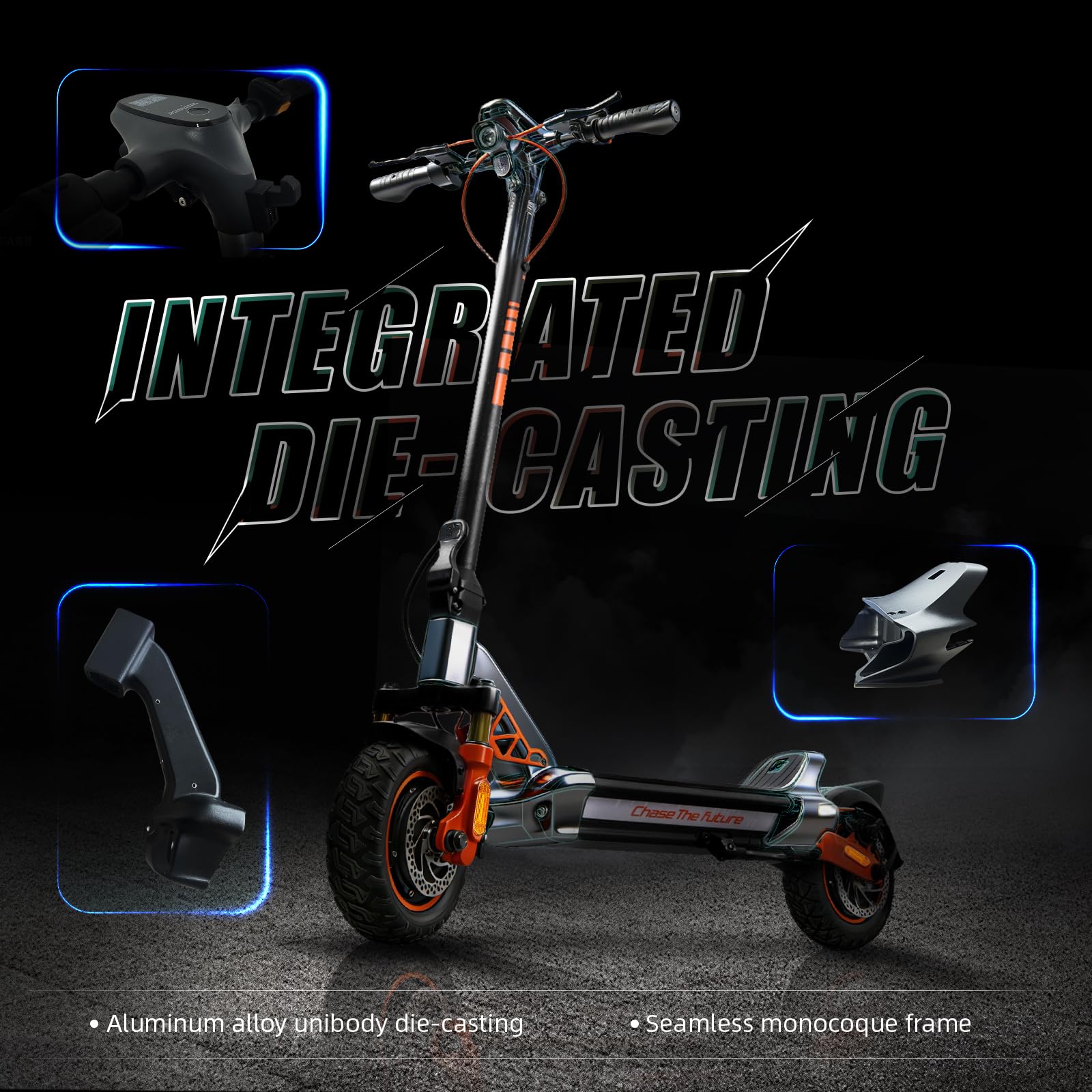 Electric Scooter Adult, 1600W*2 Dual Motor RZ1000, Up to 40-50 Miles Long Range/MAX Speed 31 Mph, 10.5'' Off Road Tires with 1152Wh Battery & Dual Suspension Commuting Fast Electric Scooter
