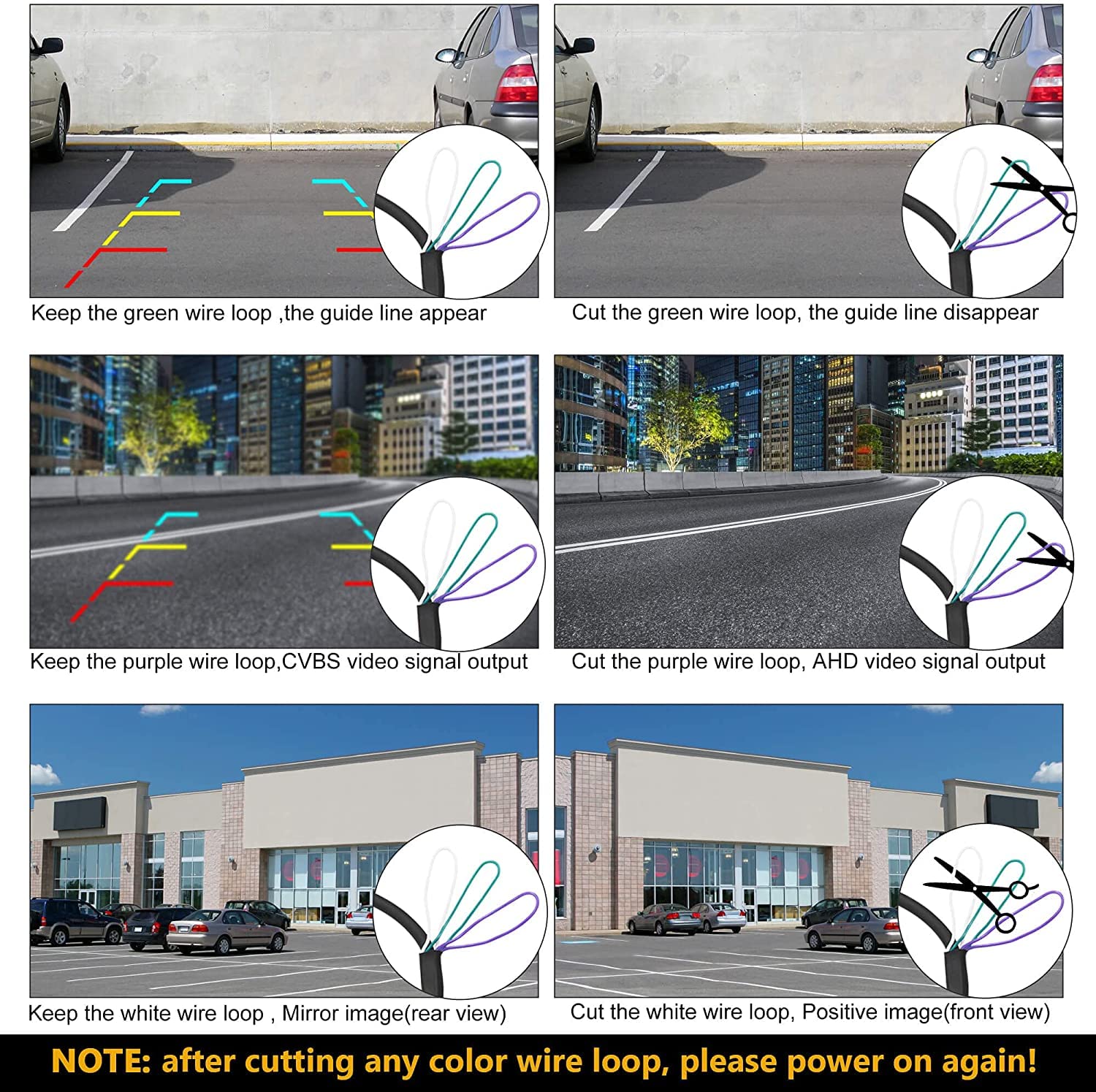 NATIKA Backup/Front/Side View Camera: No Distortion Effect Starlight Night Vision HD Metal Flush or Surface Mount CVBS | AHD Reverse Rear View Backup Camera for Cars Pickup Trucks SUVs RVs Vans