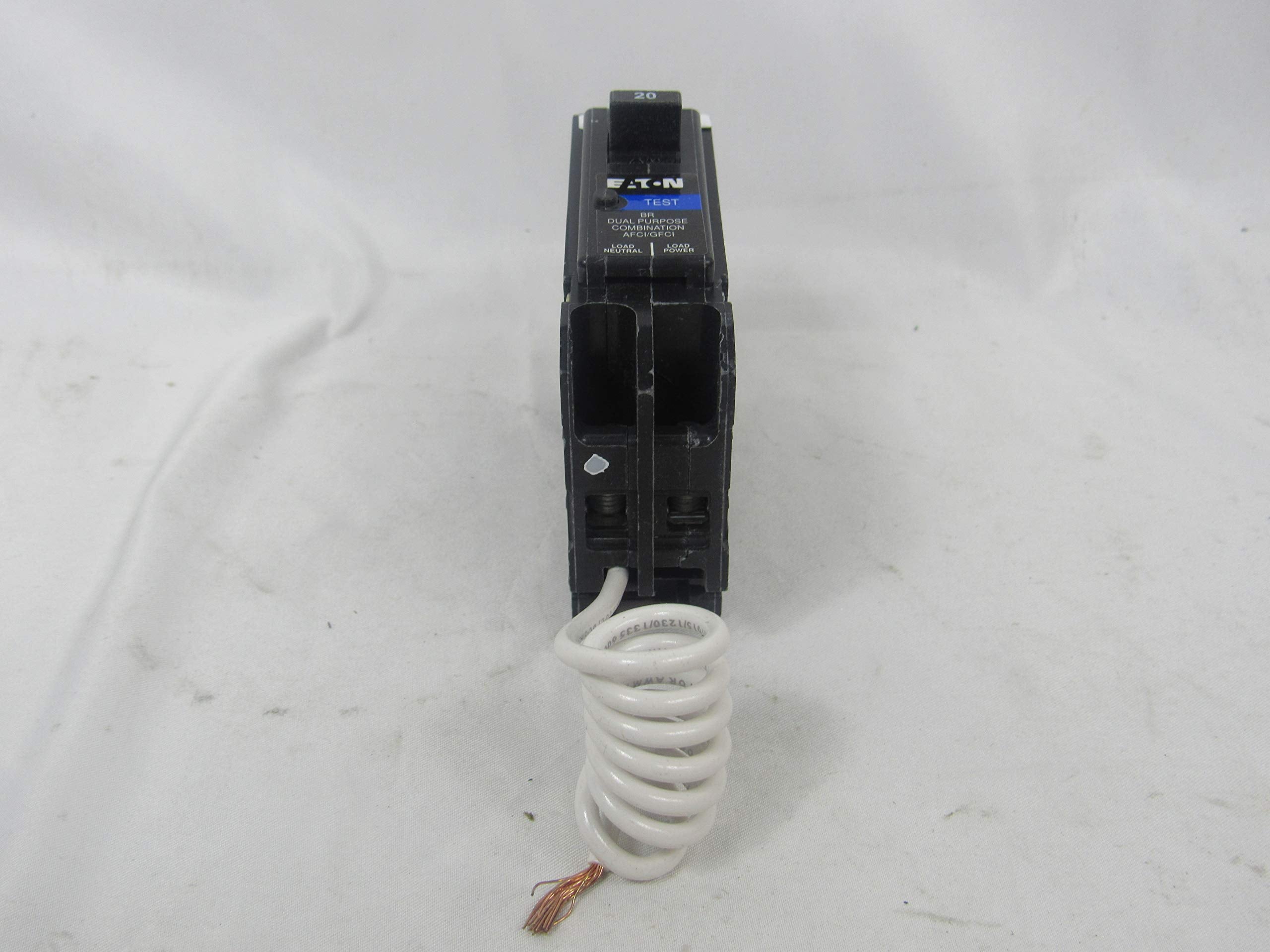 BRN120DF Breaker, 20A, 1P, 120/240V, 10 kAIC, Type BR AFCI/GFCI (Original version, 2-Pack)