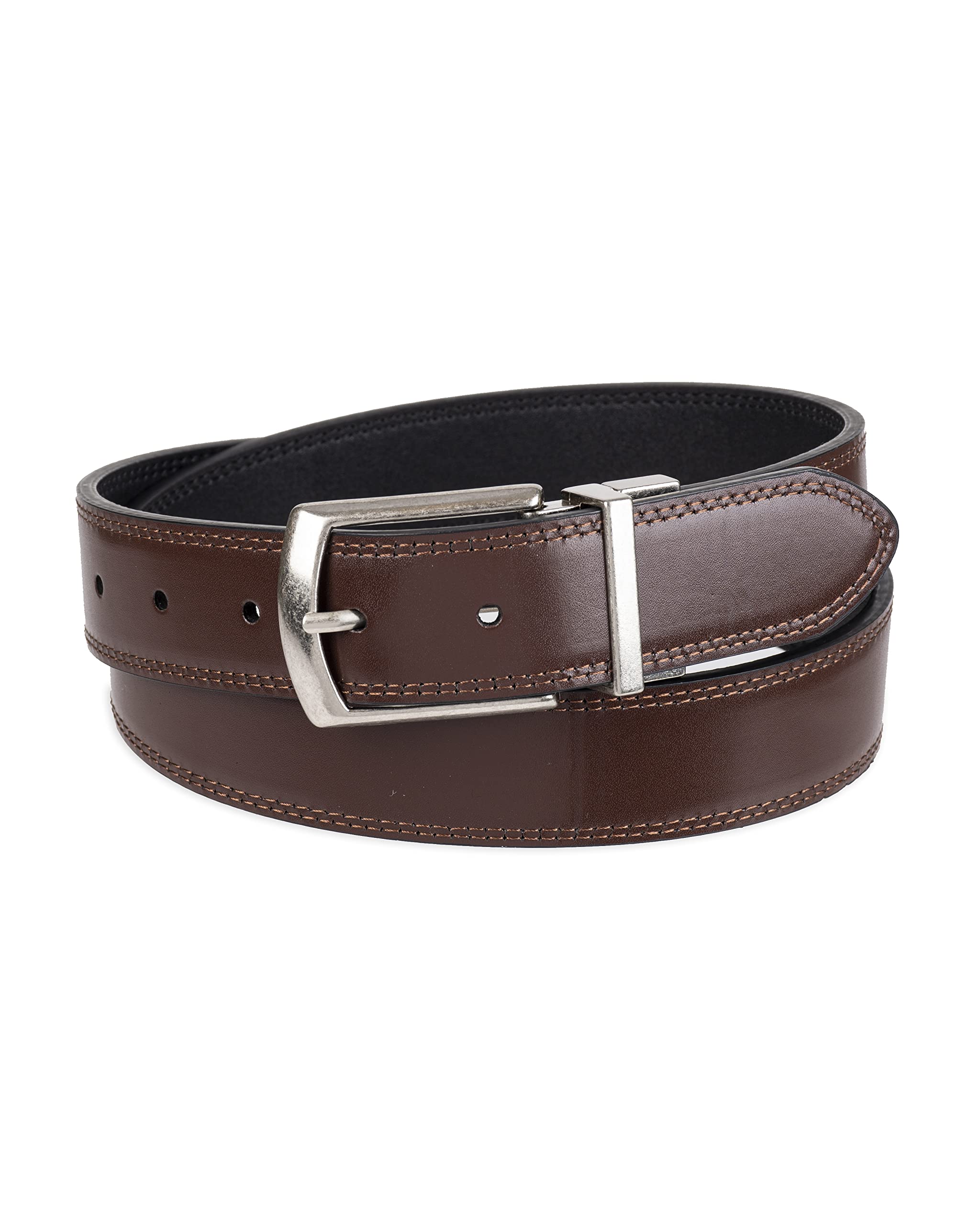 Dickies Men's Reversible Belt, Black/Brown, Medium (34-36)