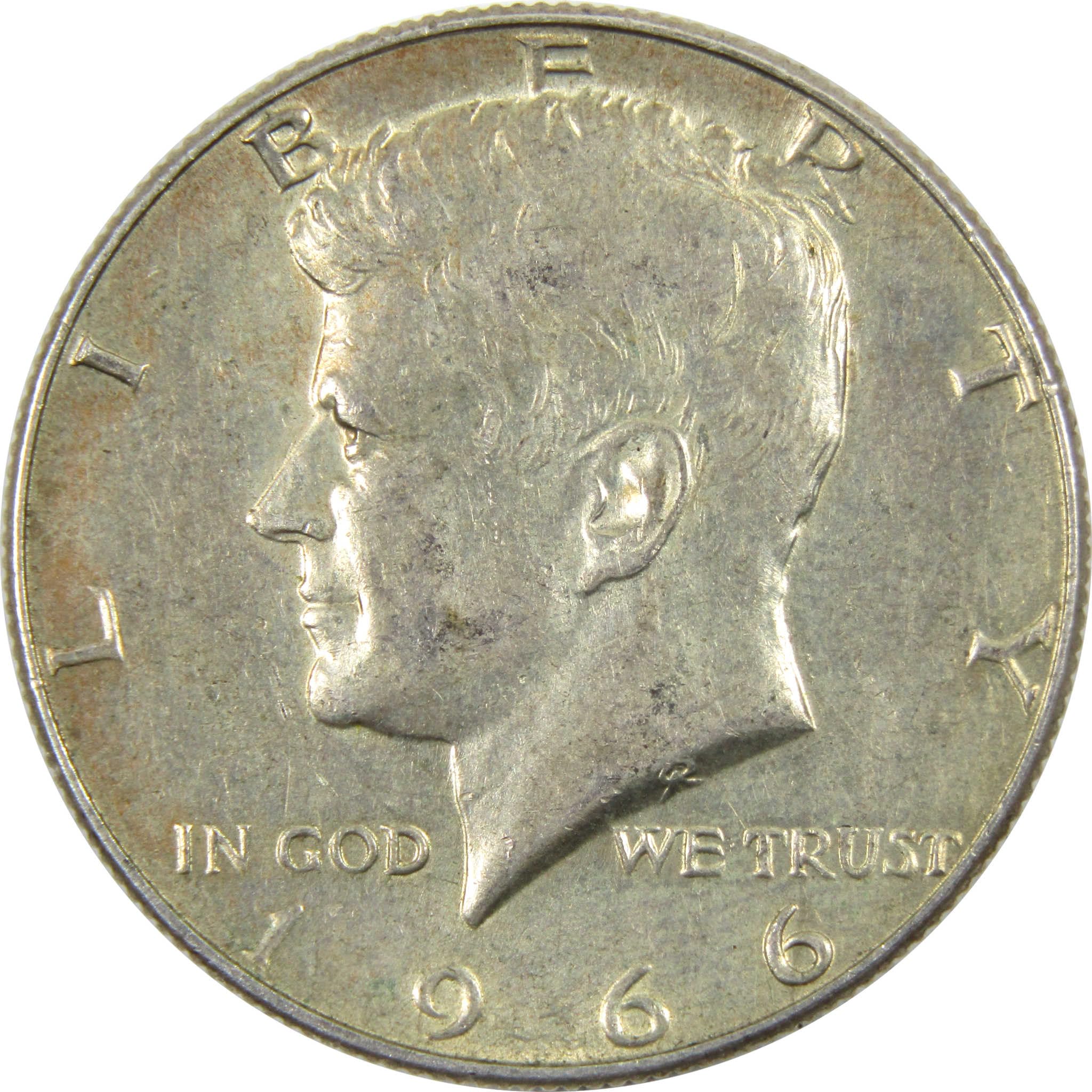 1966 Kennedy Half Dollar AG About Good 40% Silver Clad 50c Coin