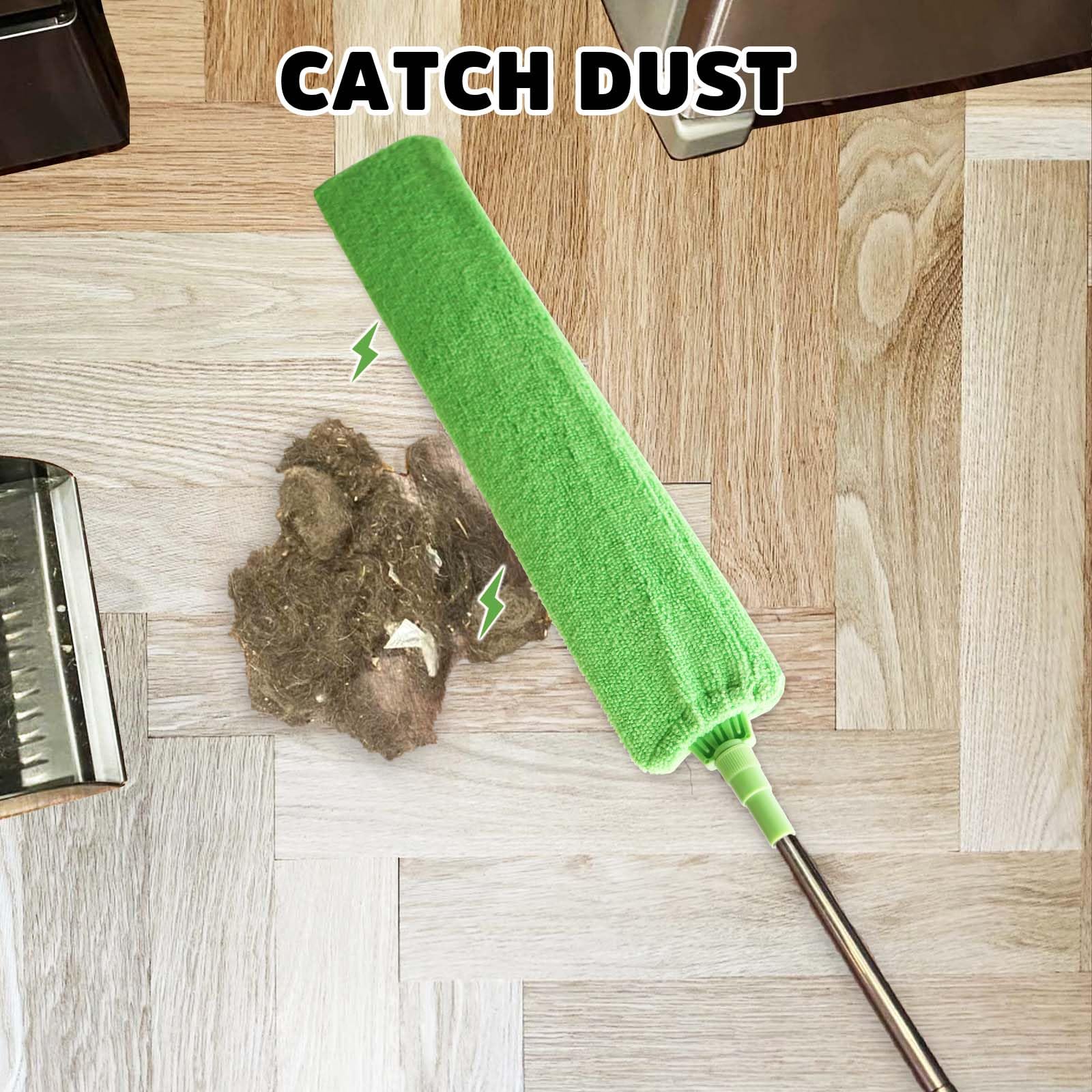Retractable Gap Dust Cleaner Under Appliance Cleaning Tool, Bafezoze Flat Duster for Under Refrigerator Fridge Stove Couch Bed, Skinny Thin Duster for Tight Spaces