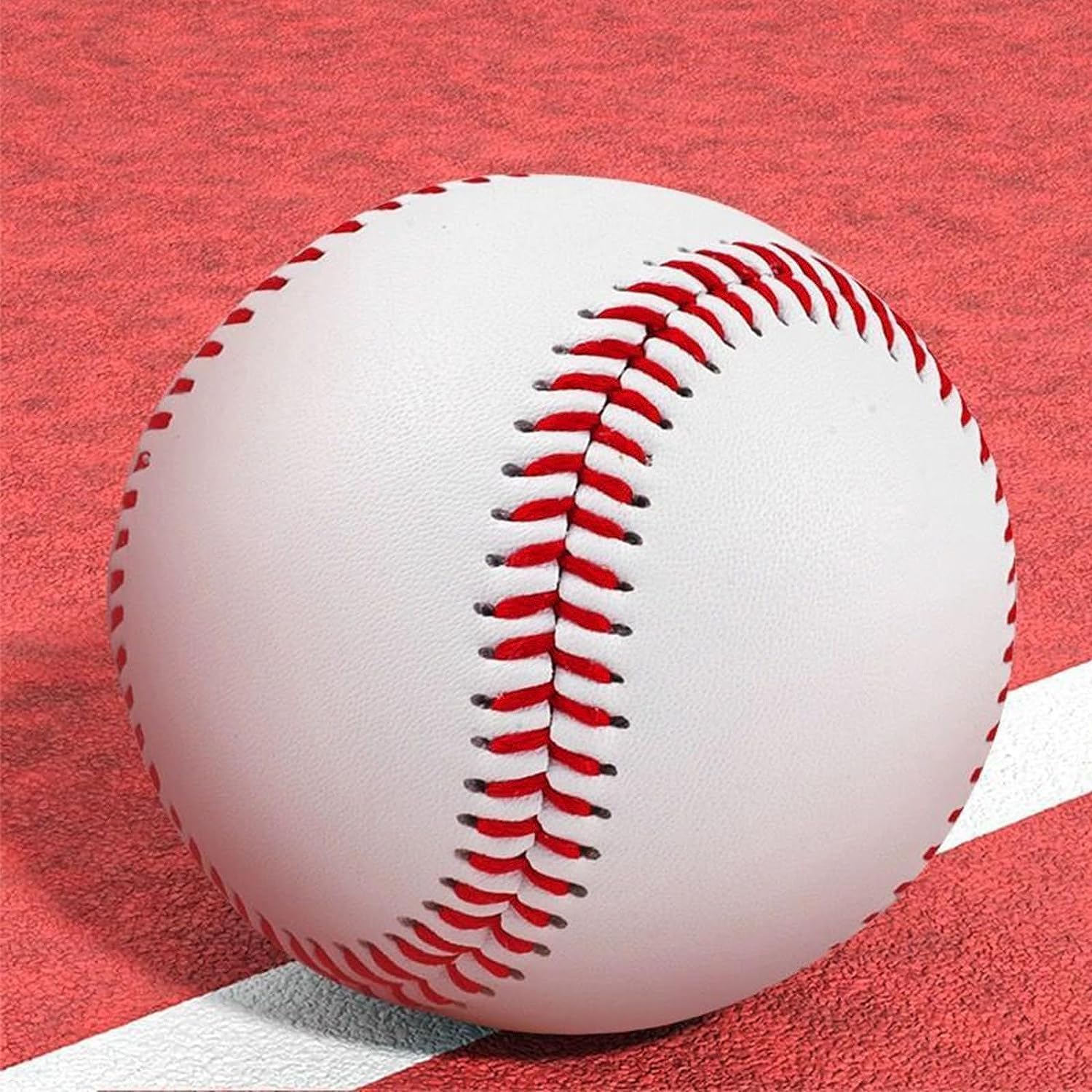 OMYOPY 2 Pack Blank Hard Baseballs Solid Cork Core, 9 Inch Baseball Balls Unmarked Autographs Baseball for League Play, Pitching, Hitting, Batting, Fielding, Autograph, Gifts