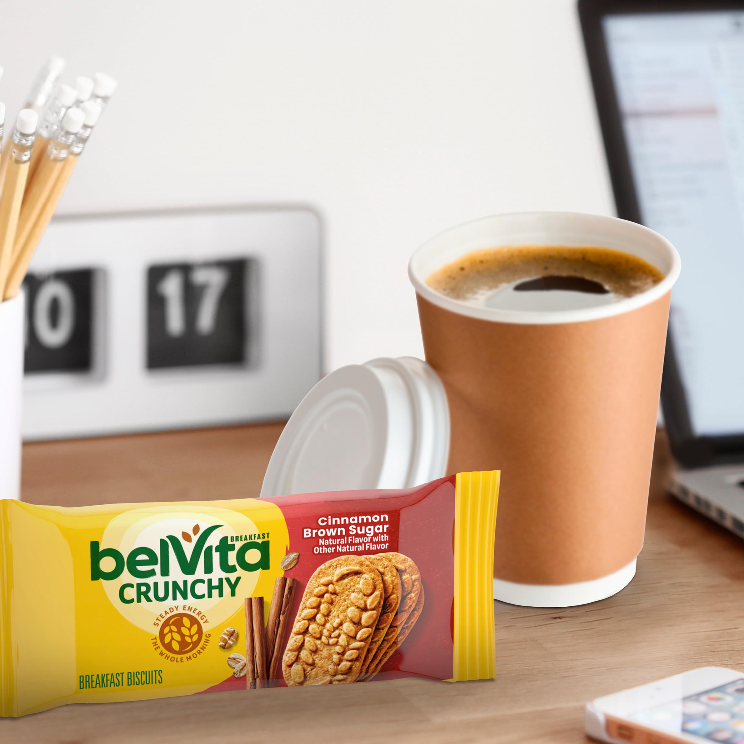 belVita Cinnamon Brown Sugar Breakfast Biscuits, 5 Packs (4 Biscuits Per Pack)