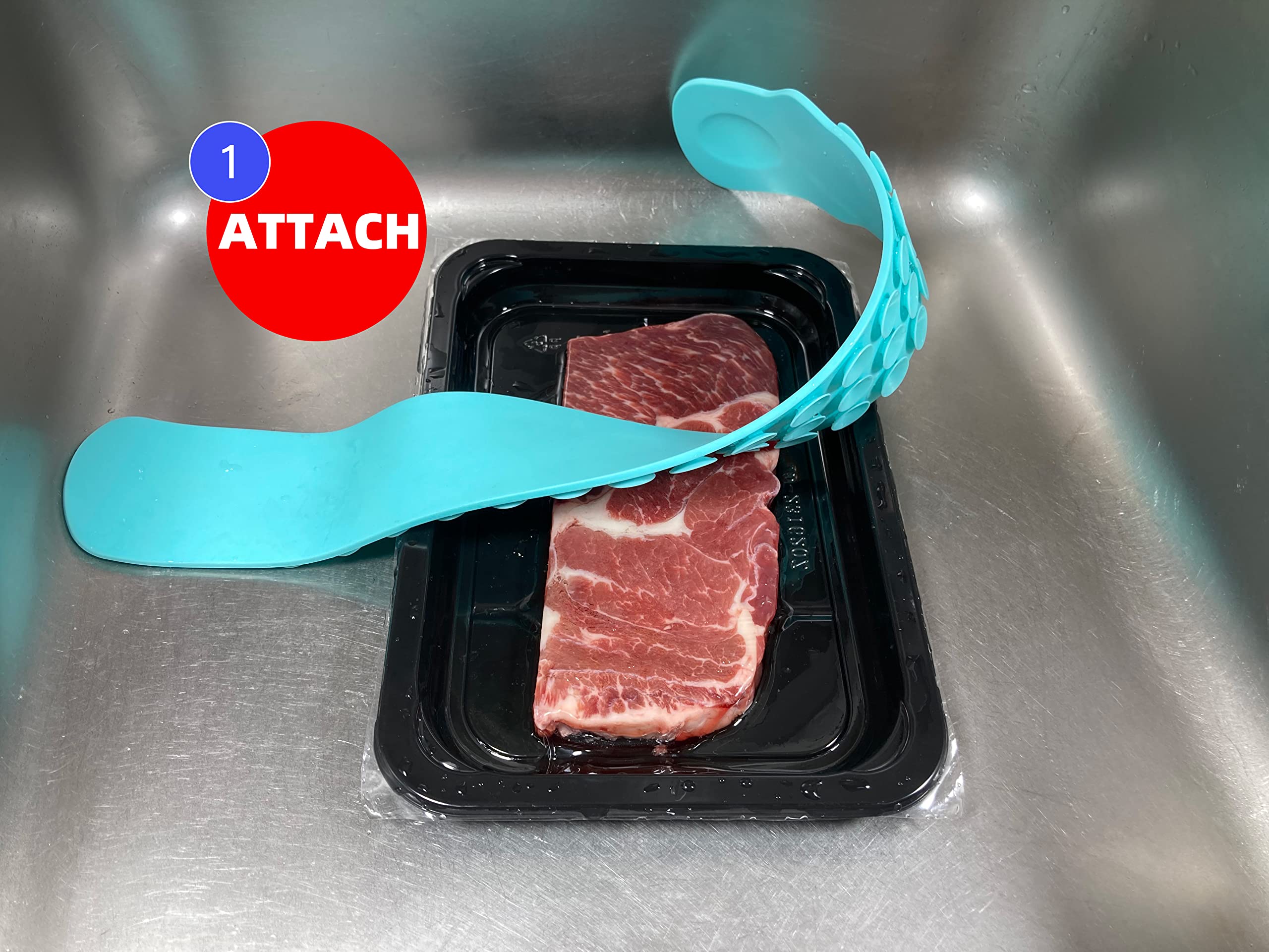 Shaful Thaw Belt - (White) Thaws frozen meat Faster & 100% Safer - Thaws in minutes instead of hours