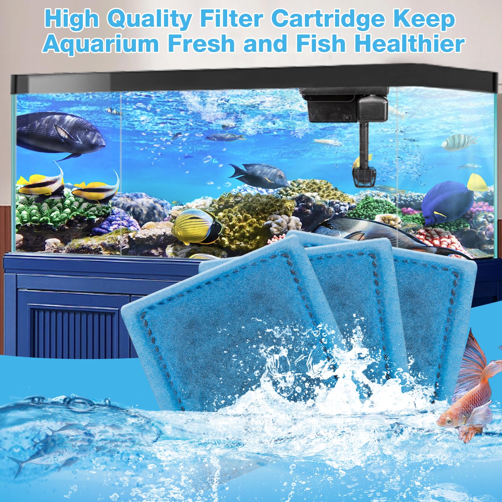 xbbwmrs 12 Pack Replacement Filter Cartridges Compatiable with Marineland Penguin PRO Power Filters 200 275 350 375, Rite Size C Filter Cartridges Compatiable with Marineland Filters
