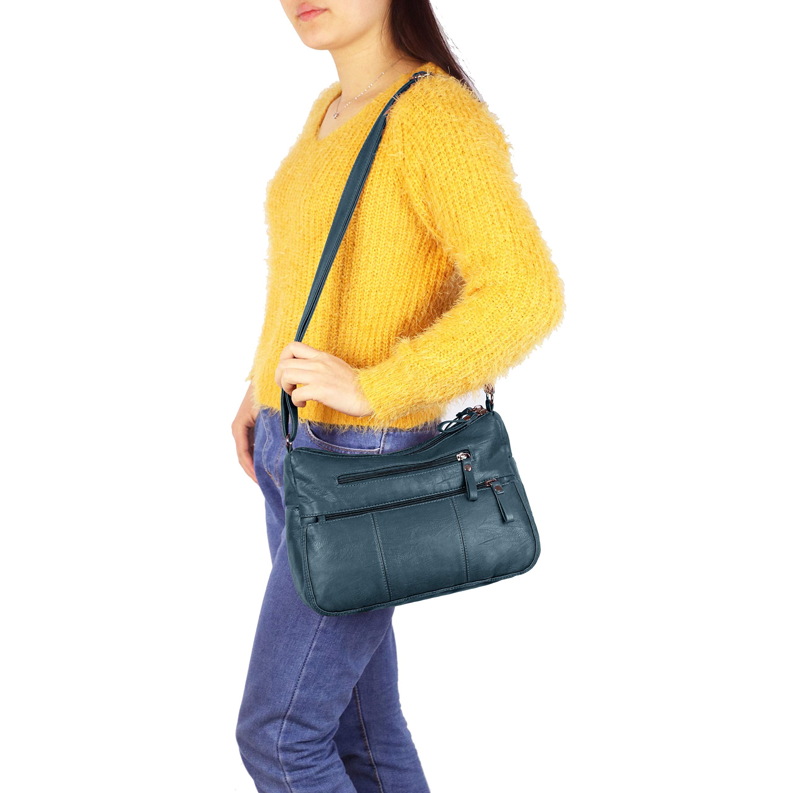 VOLGANIK ROCK Purses for Women Soft PU Leather Shoulder Bag Ladies Crossbody Purse and handbags Lightweight Pocketbook