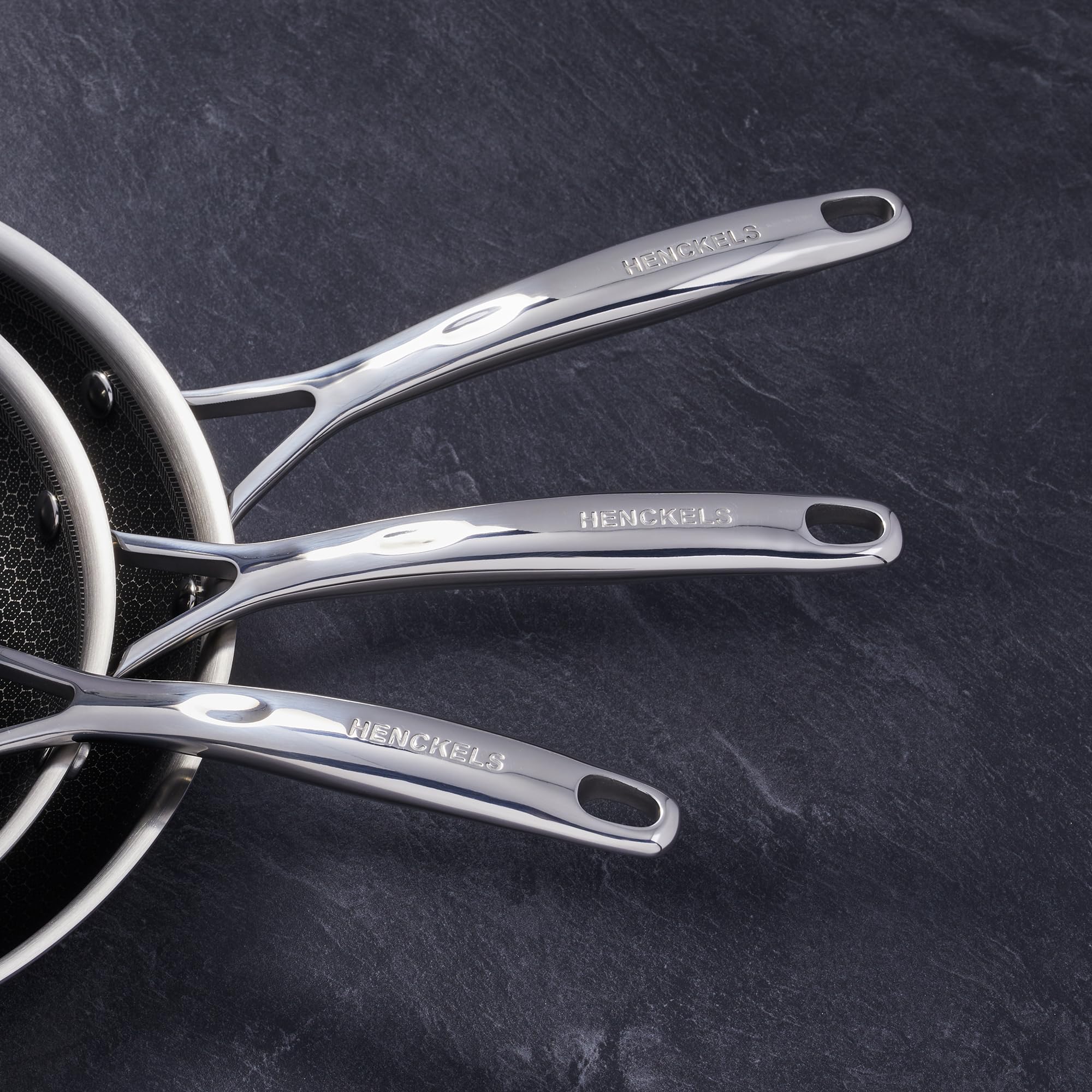 Henckels Paradigm 3-pc Stainless Steel Nonstick Fry Pan Set