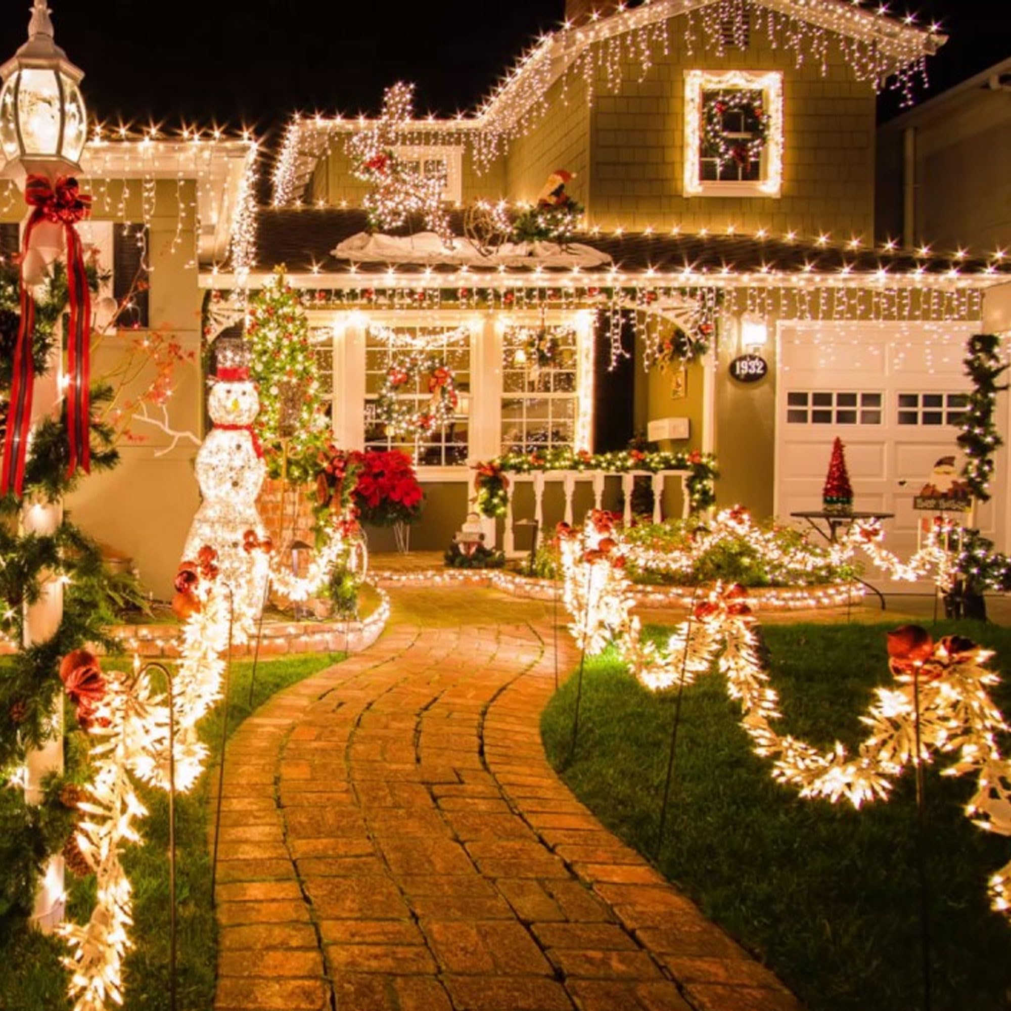 TW SHINE 66FT 200 LED Color Changing Christmas Lights, Warm White & Multi Color Waterproof String Lights with 11 Functions, Remote Christmas Decorations for Indoor Outdoor Party Wedding Garden Decor