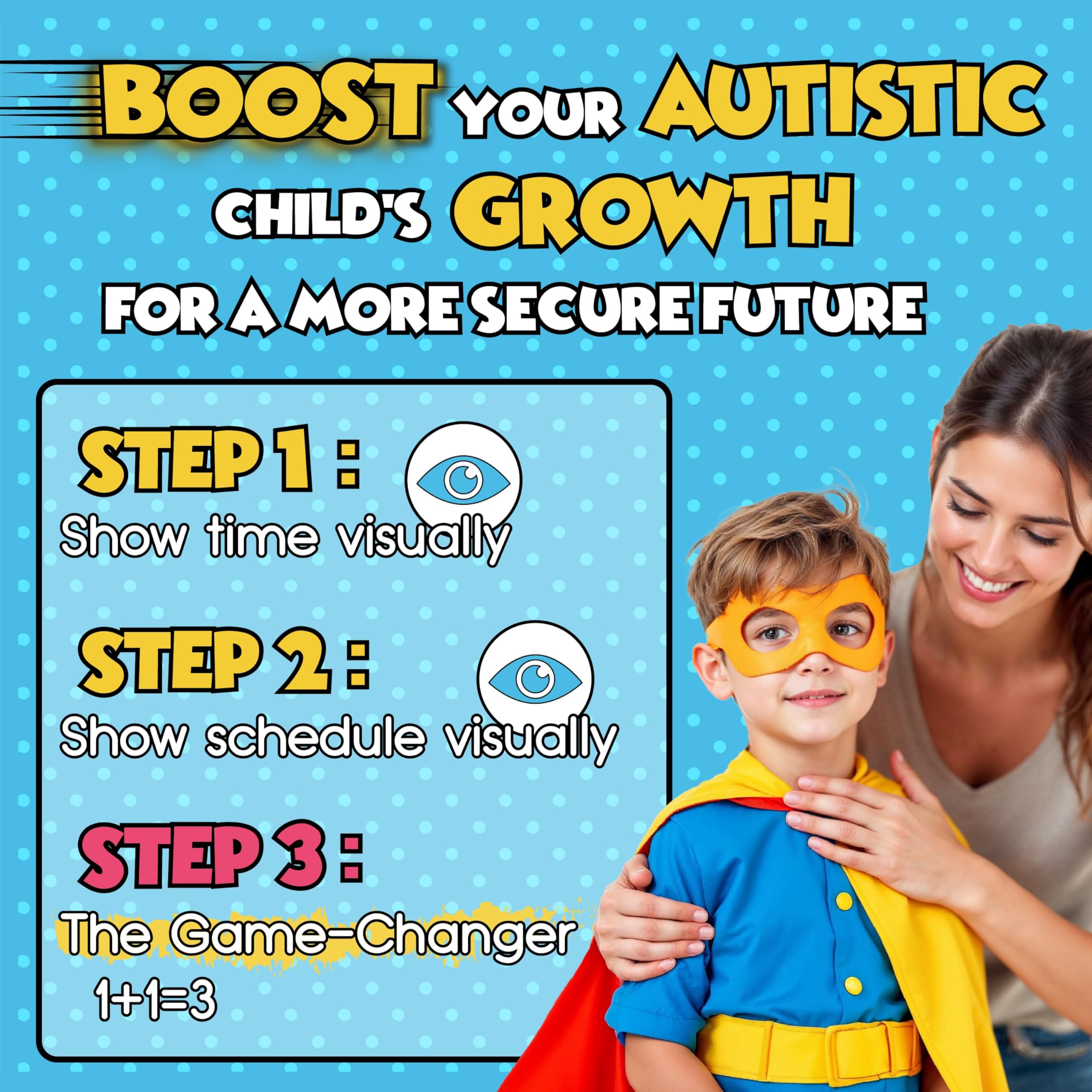 Autism & Prosperity Time Schedule Tasks - Autism Learning Materials, Special Education Autism Sensory Products, Sensory Toys for Kids with Autism, Visual Schedule for Kids with Autism Age 3 4 5 7 8 12
