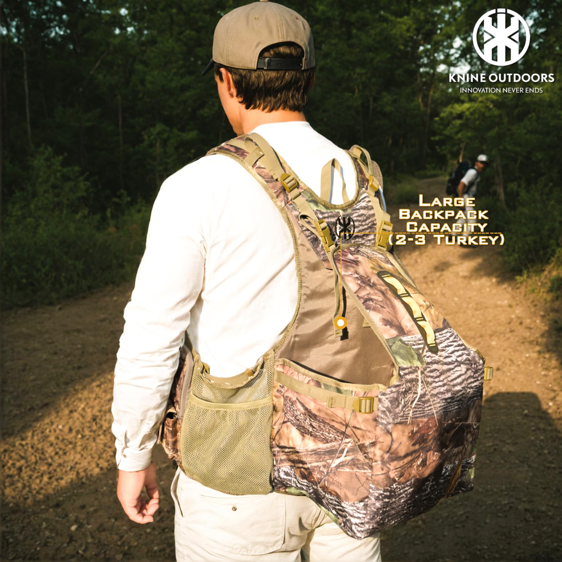 KNINE OUTDOORS Turkey Vest with Seat Cushion, Turkey Vest for Hunting, Turkey Hunting Vest with Game Pouch