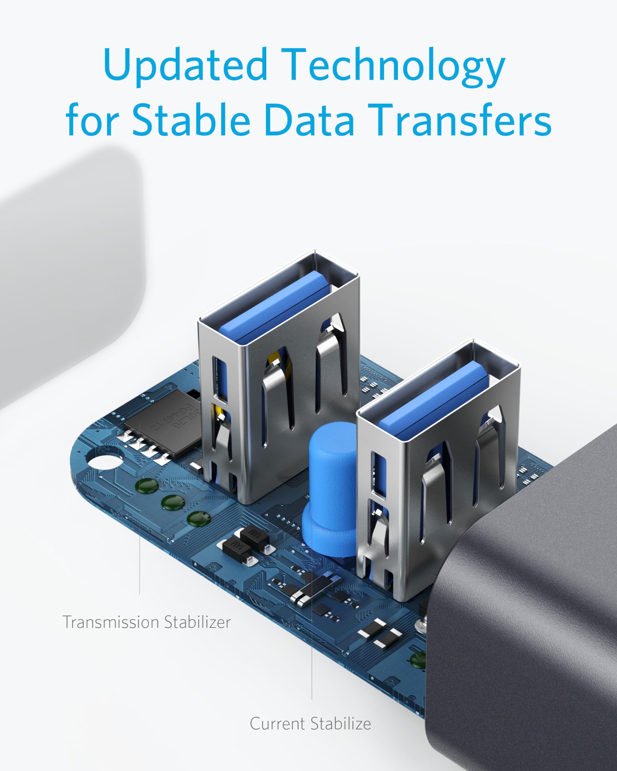 Anker USB C Hub, 4 USB 3.0 Ports, Aluminum USB-C toUSBAdapter, Compatible with MacBook Pro 2018/2017, ChromeBook, XPS, Galaxy S9/S8, and More Devices