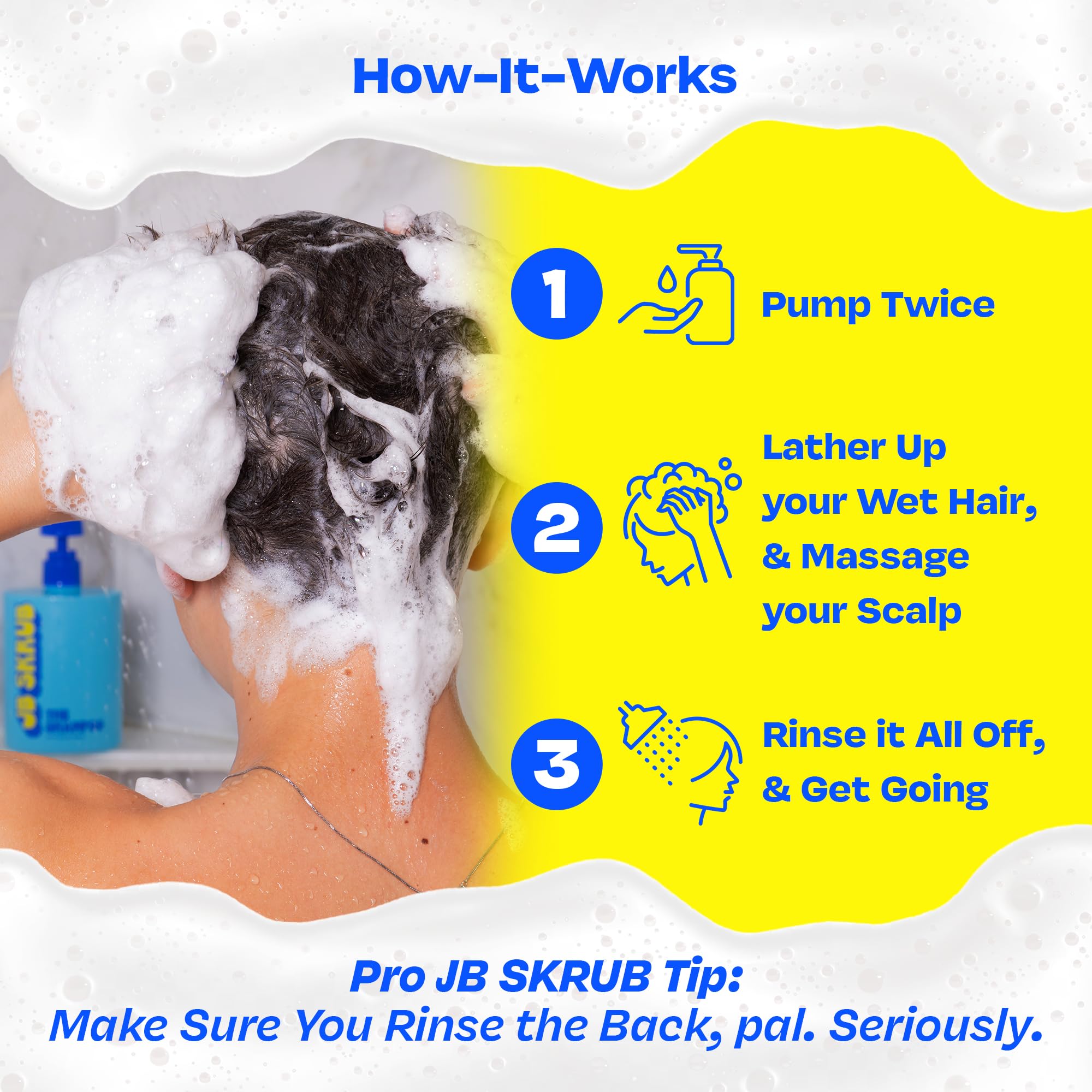 JB SKRUB The Shampoo for Kids, Tweens & Teens – Aloe Vera & Green Tea Infused for Healthy Hair & Scalp – Sulfate-Free, Paraben-Free, Citrus, 14 Ounces