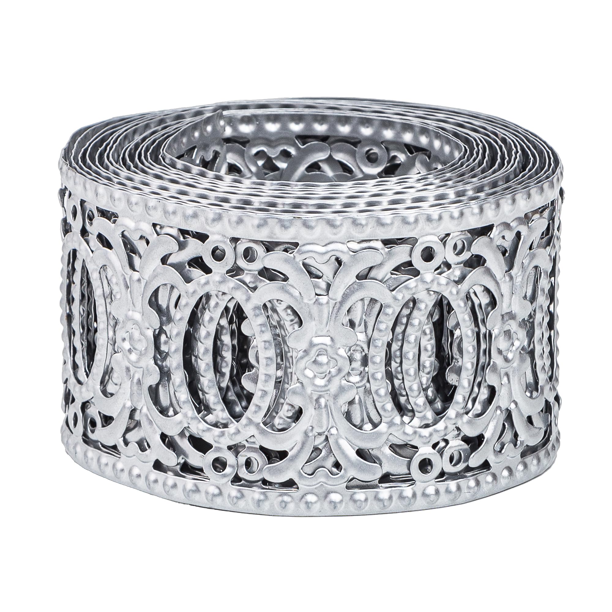 CraftyCrocodile Set of 3 Metal Ribbons for Decor Craft - 2", 0.8" and 1 1/4", 3 Yards Long, Bundle