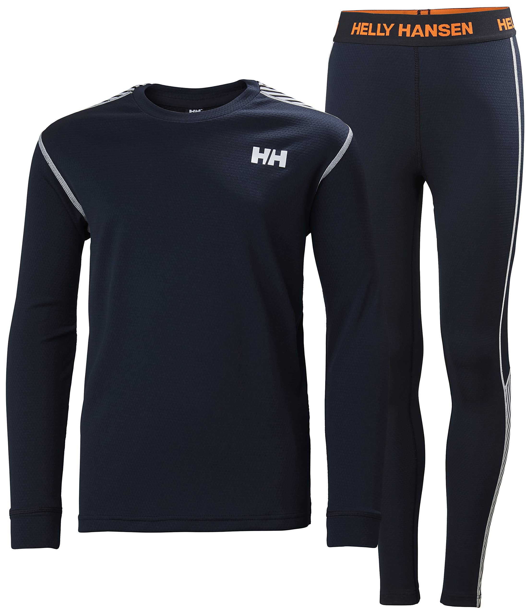 Helly Hansen Kids Junior HH LIFA Active Base Layer Set, 597 Navy, 128 (8 Years)