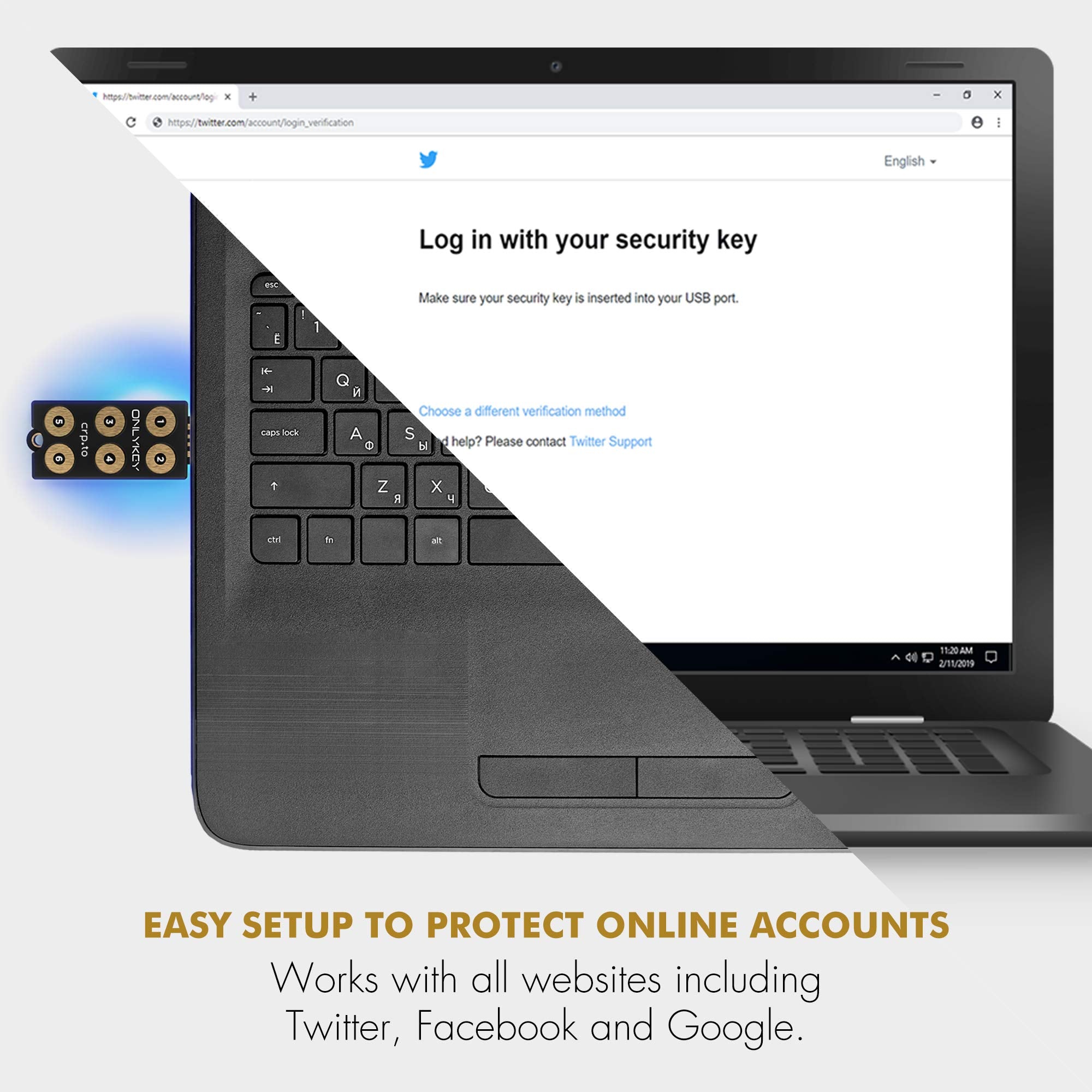 OnlyKey FIDO2 / U2F Security Key and Hardware Password Manager | Universal Two Factor Authentication | Portable Professional Grade Encryption | PGP/SSH/Yubikey OTP | Windows/Linux/Mac OS/Android