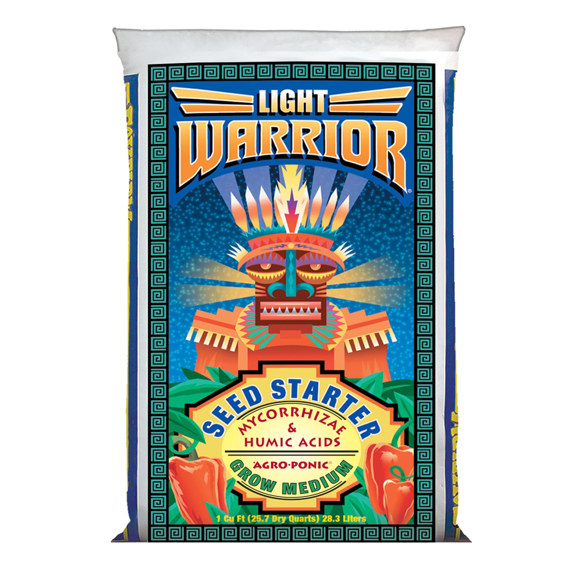 FoxFarm Light Warrior Seed Starter Growing Medium, 1cu ft - Beneficial for Seed Germination and Root Development, Indoor/Outdoor Cultivation - Ideal Nutrition for Plant Seedlings
