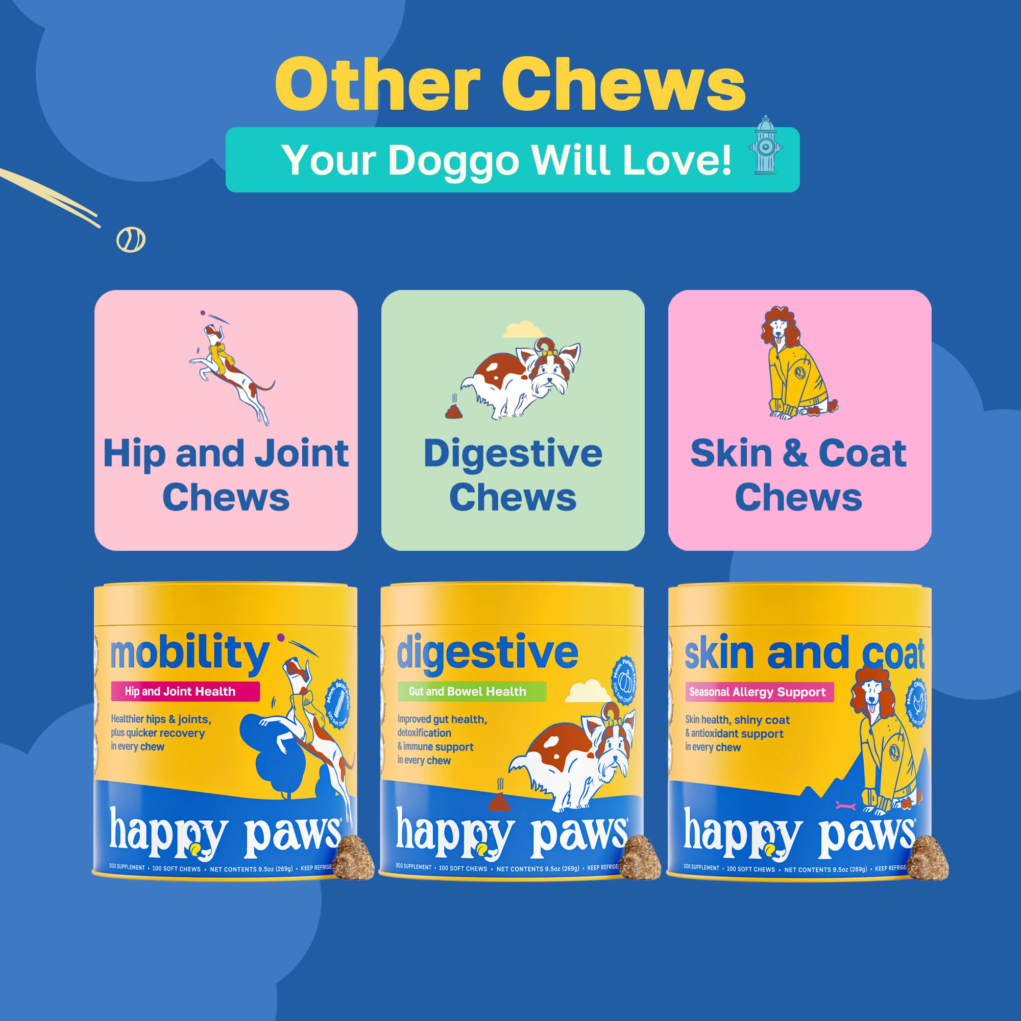 Happy Paws Bladder Supplement for Dogs, Urinary Support Soft Chews for All Breeds & Ages, Kidney Wellness Support with Cranberry & Antioxidants, Vegan Chicken Flavor, 100 Soft Chews