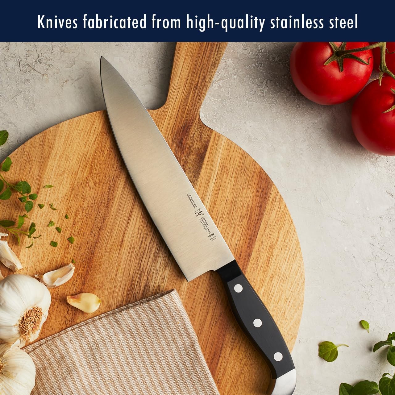 HENCKELS Statement Razor-Sharp 14-pc Self-Sharpening Knife Block Set, German Engineered Informed by 100+ Years of Mastery