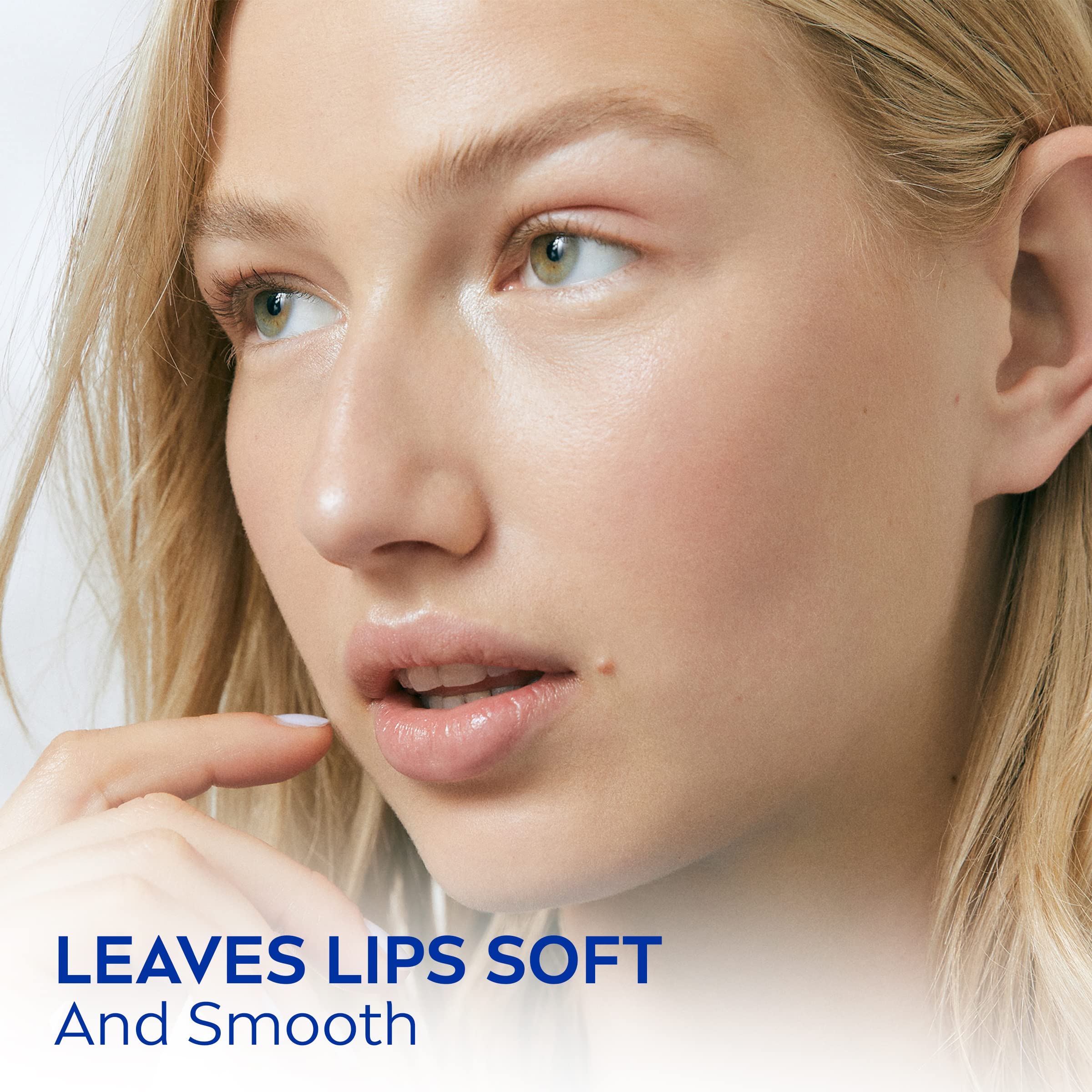 NIVEA Moisture Lip Care, Hydrating Lip Balm with Shea Butter, Nourishing Oils and Vitamin C & E, 3-in-1 Moisture, Repair (for Dry Lips) and Nourish, 0.17 Oz Stick, Pack of 4