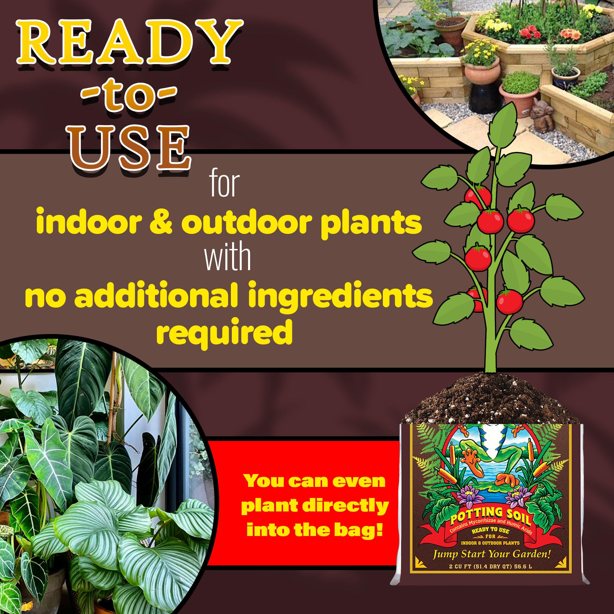 FoxFarm Happy Frog Potting Soil, 2cu ft (Pack of 2) - for Indoor/Outdoor Container Plants, Improves Root Efficiency, pH Adjusted for Optimal Nutrient Uptake - Contains Mycorrhizae and Humic Acids
