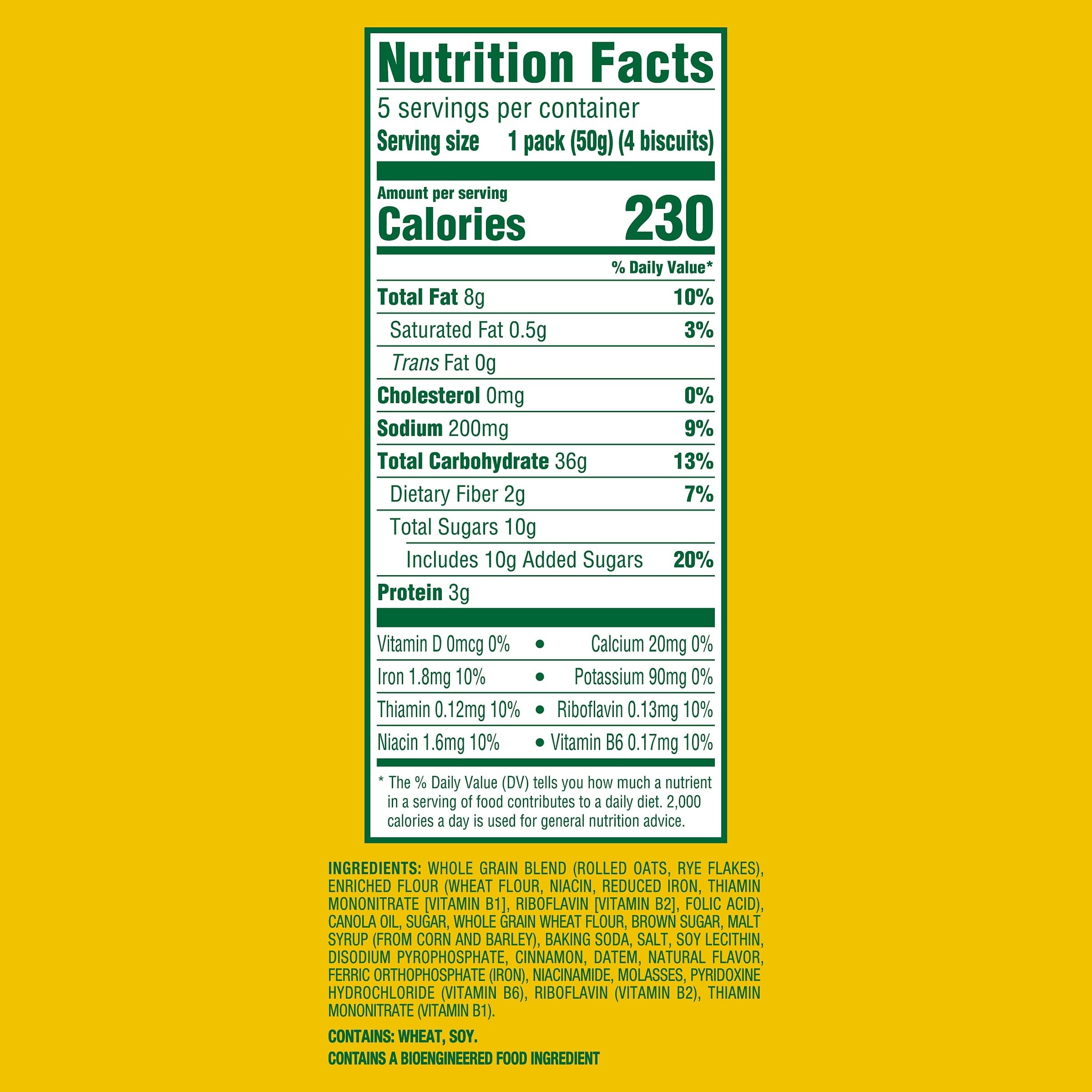 belVita Cinnamon Brown Sugar Breakfast Biscuits, 5 Packs (4 Biscuits Per Pack)