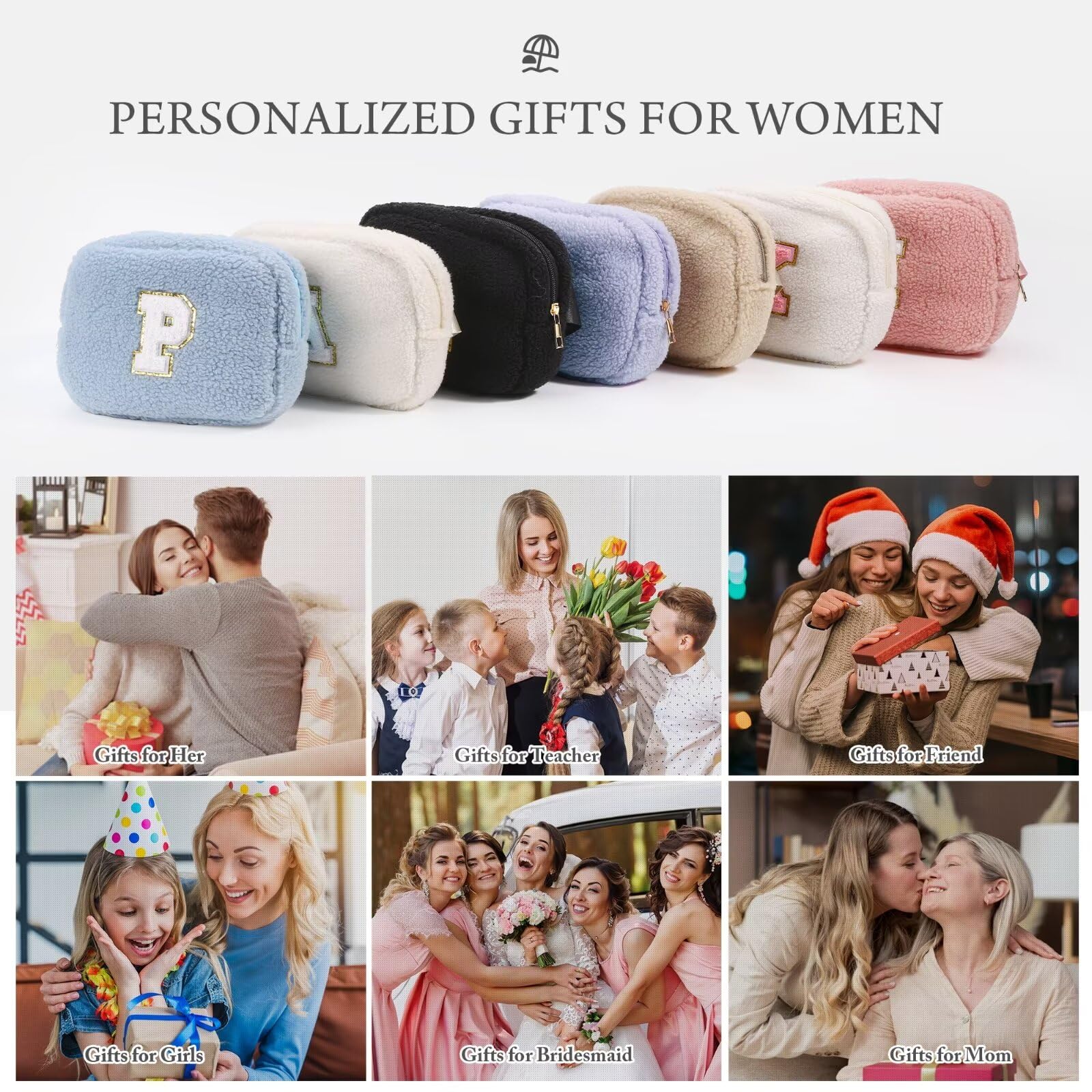 YOOLIFE Initial Crossbody Bag for Girls - Monogrammed Fanny Pack Belt Bag Purse for Teen Girls Kids, Gifts for Girls Teen Daughter Sister, Pink K