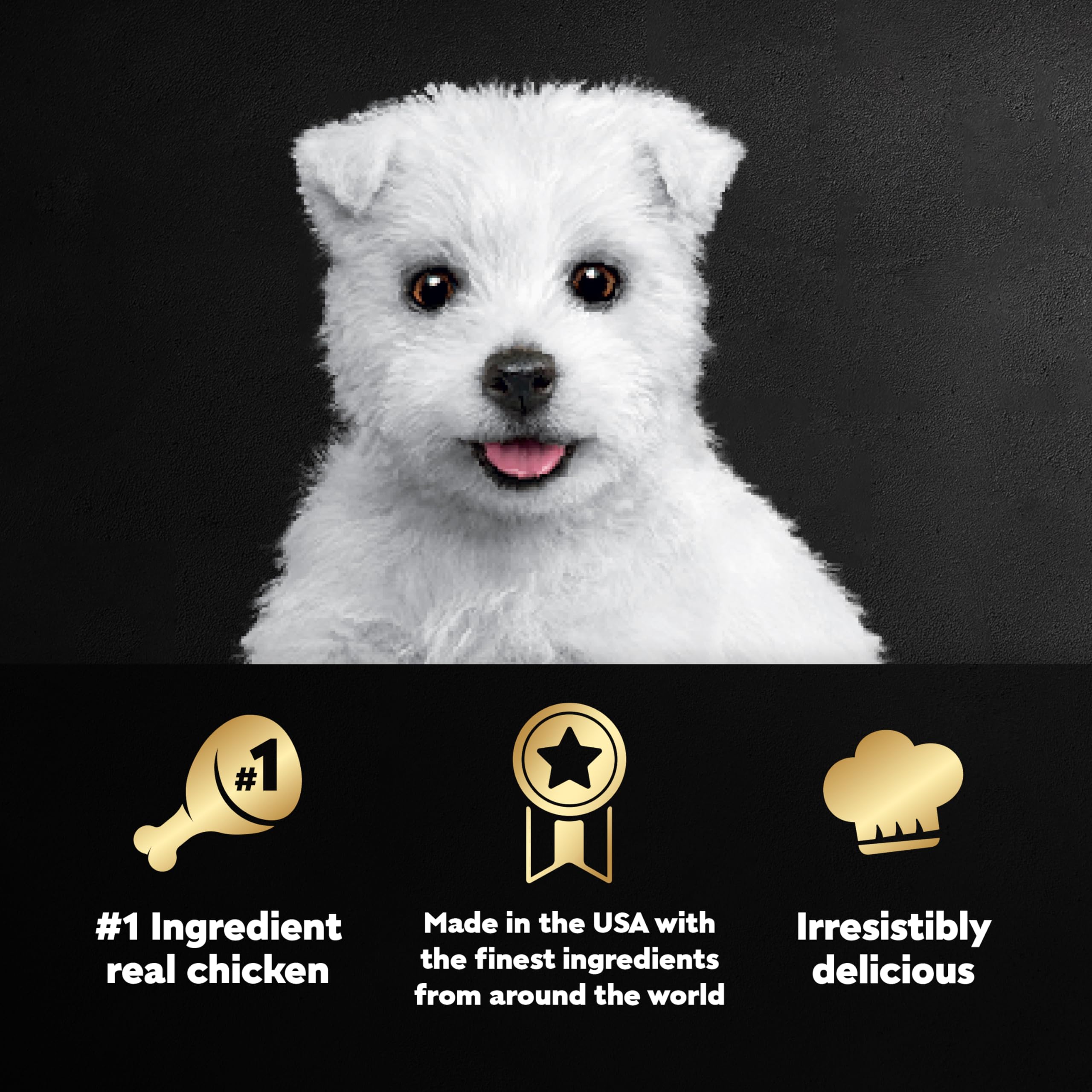 CESAR Puppy Wet Dog Food Classic Loaf in Sauce Chicken & Beef Recipe, (24) 3.5 oz. Easy Peel Trays