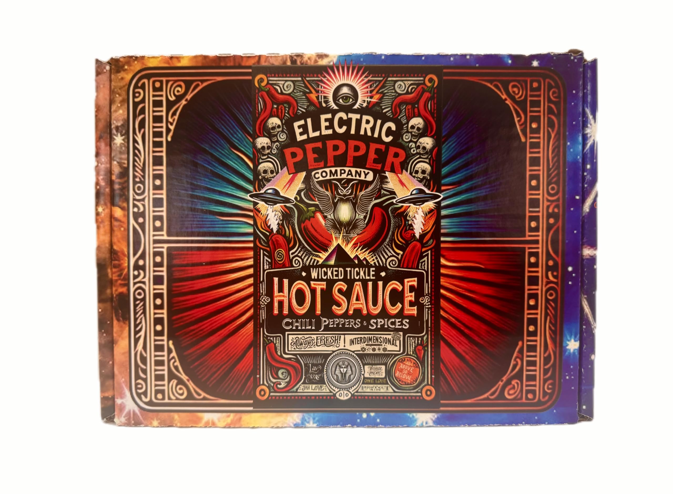 Wicked Tickle Hot Sauce Gift Set – Carolina Reaper, Scorpion, Ghost & Habanero, 4 Pack, 5 oz Bottles