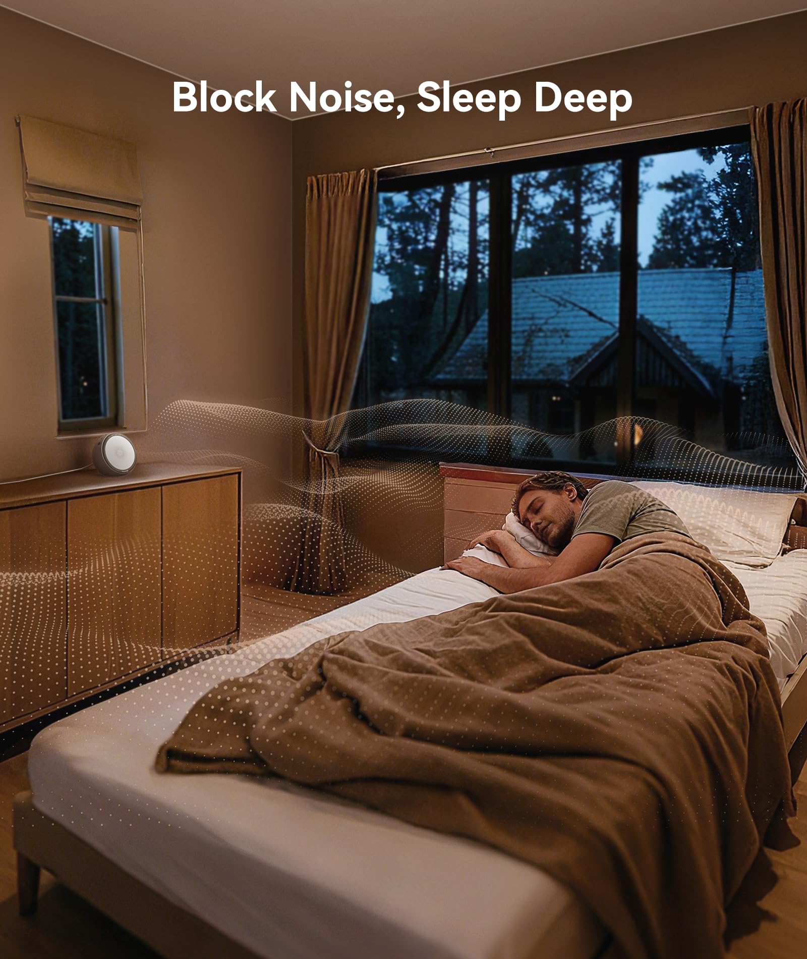 Dreamegg White Noise Machine for Adults - 10W Powerful Sound Machine with 29 Soothing Sounds, Noise Masking for Snoring, Traffic & Office Privacy, Ideal for Home, Travel & Deep Sleep