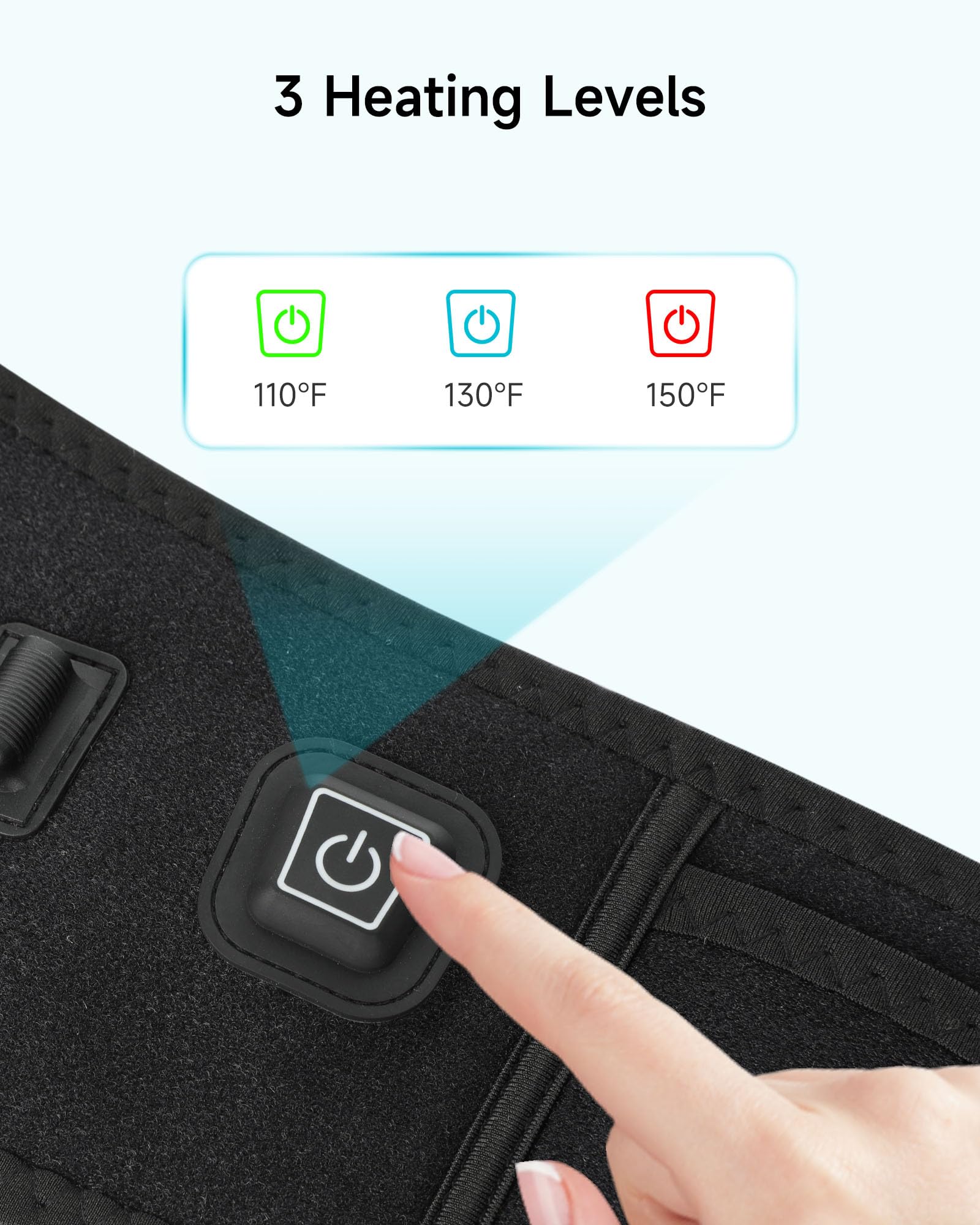 USB Heating Pad for Back Pain Relief, ALLJOY Heating Pad for Travel/Car, Auto Off & 3 Heat Levels, Heating Pad for Cramps Lower Back Shoulder Leg((NOT Include Power Bank))- Ideal Gifts for Women Men