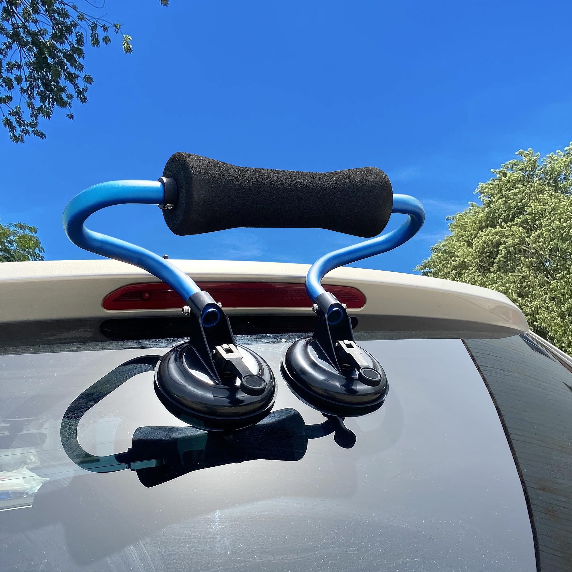 TOURFUN Kayak Roller, Kayak Load Assist for Car SUV Suction Mounted Roof Roller Loader