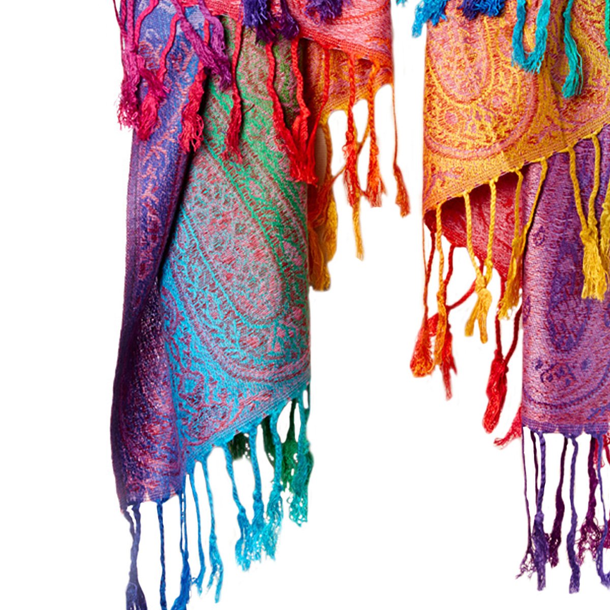 Goood Times Fashion Women's Silk Scarf Luxury Satin Shawl Wraps (Purple)