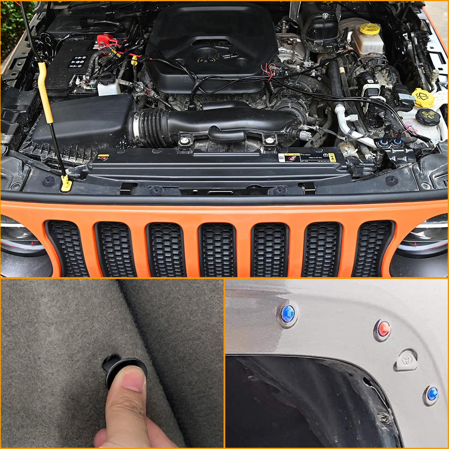 GOOACC 120PCS Car Bumper Retainer Clips Bumper Fender Liner Kit for Lexus Toyota 4Runner Tacoma RAV4 Scion 75495-35010 75397-35010 90189-06065 90189-06013 with Fastener Remover