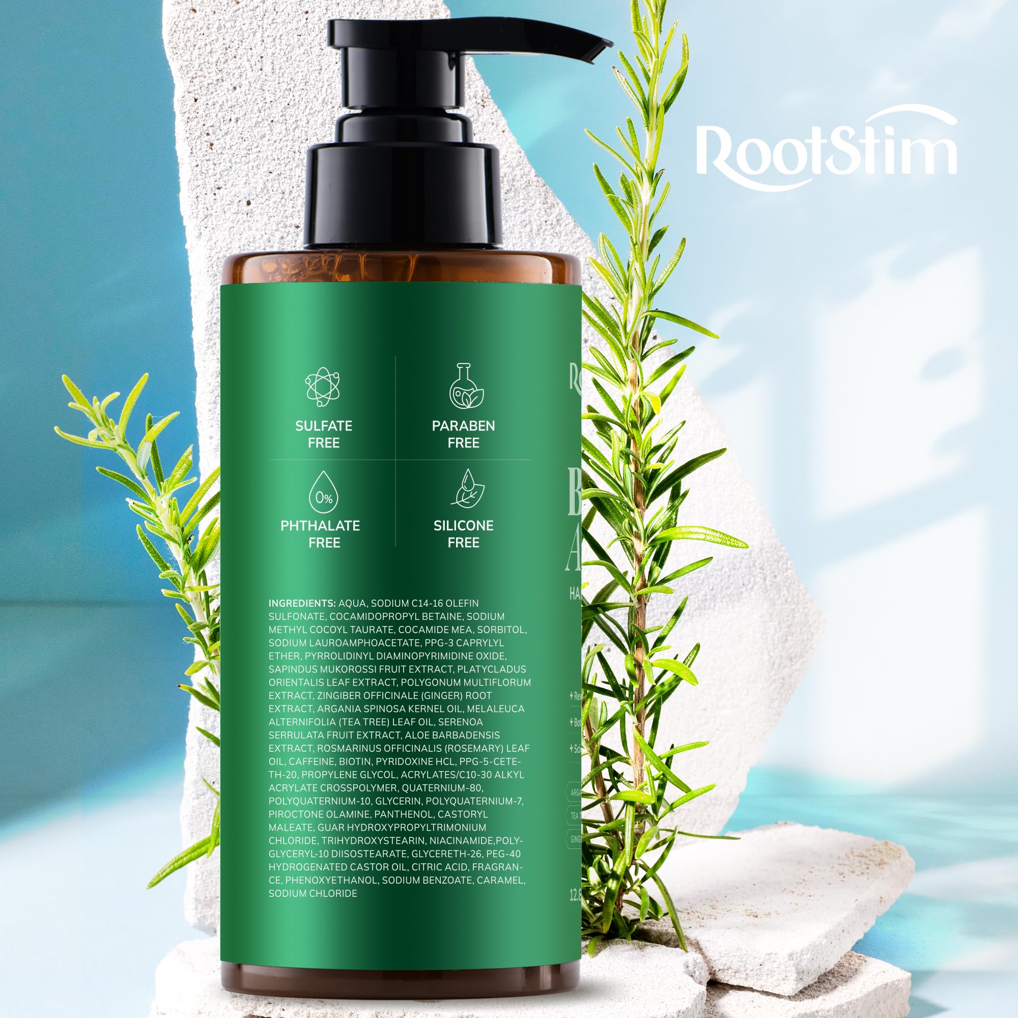 Anti Thinning Hair Growth Shampoo, Sulfate-Free Hair Loss Shampoo for Thinning Hair with Advanced and Natural Nutrient Rich Ingredients for All hair type, Improves Hair Volume, Strength and Texture