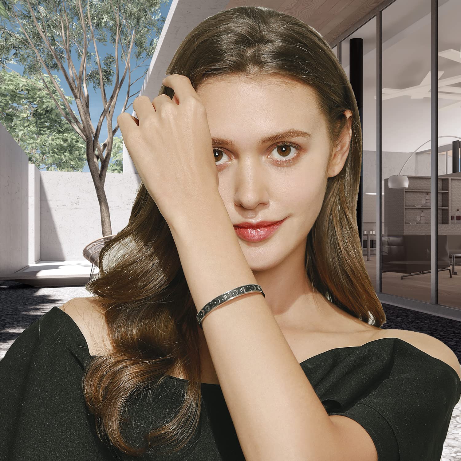 TONY & SANDY Friendship Bracelets Friend Gifts for Women Long Distance Friendship Gifts Women Friends Christmas Birthday Gifts for Best Friend Woman Female Bestie BFF Valentines Sun Moon