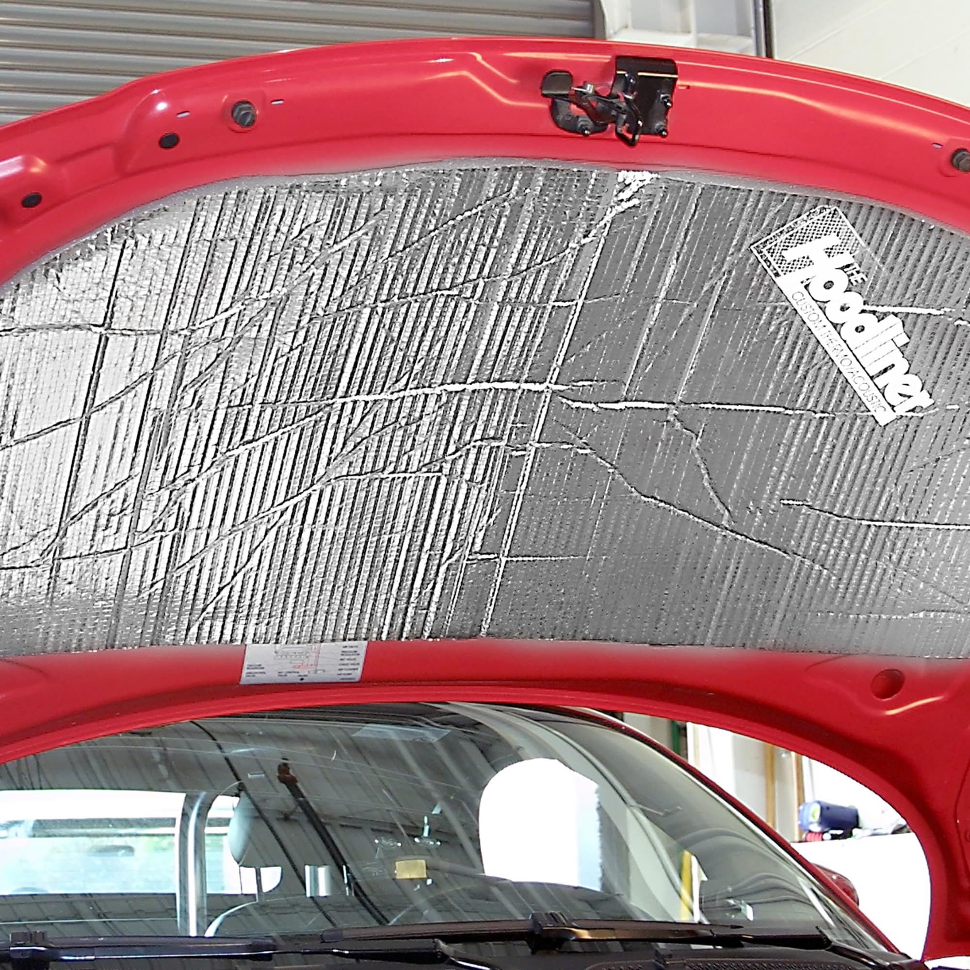 Dynamat Hoodliner – Noise & Heat Insulation Kit for Your Car Hood – Keeps Engine Noise In & Protects Paint from Engine Heat – Easy Self Adhesive Install – 1 Sheet 32"x 54", 12 sq ft