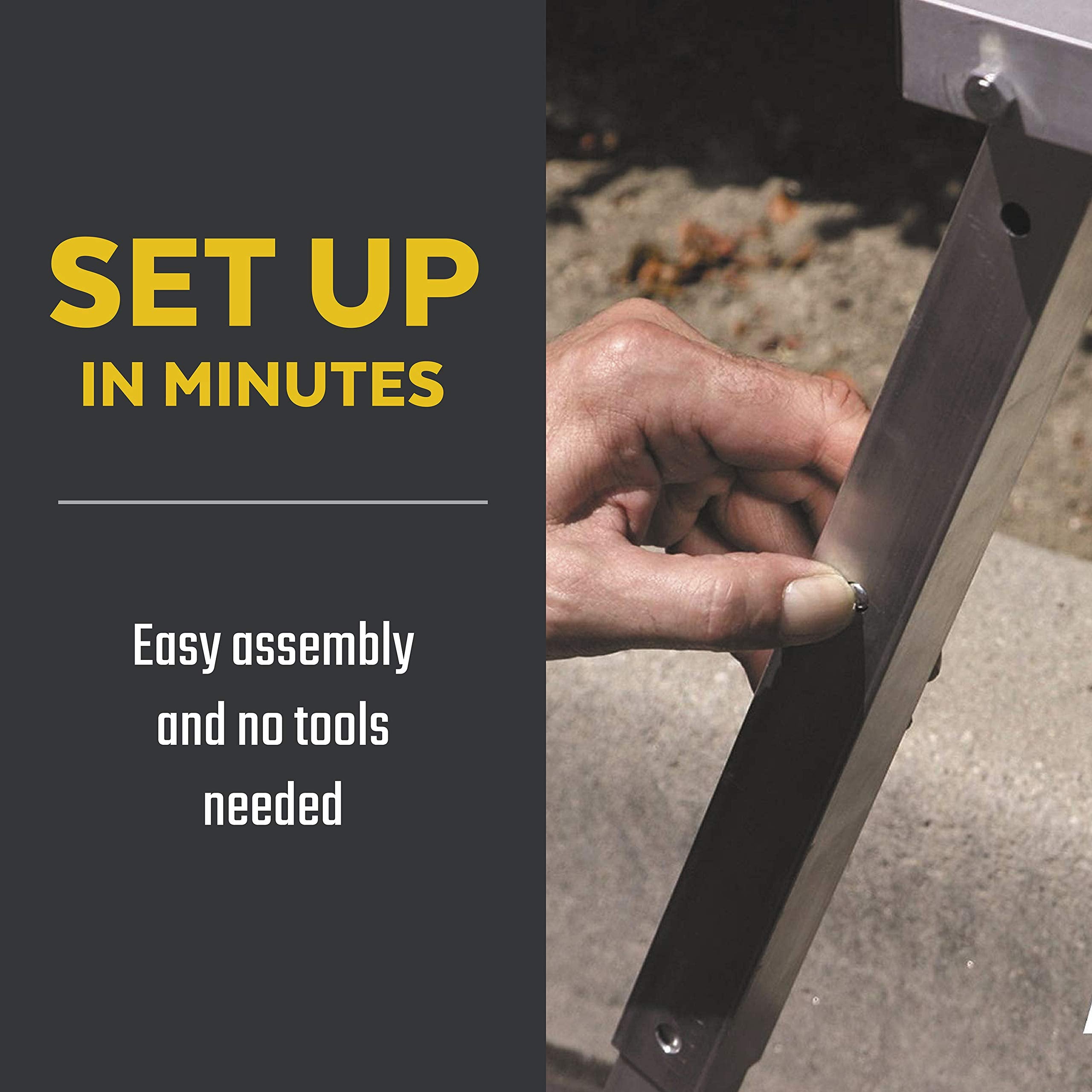 Valterra Universal RV Stabilizer Stop the Sway and Wobble, Adjustable to Fit 14-Inch to 28-Inch Frame to Ground, Compact Design with Storage Bag