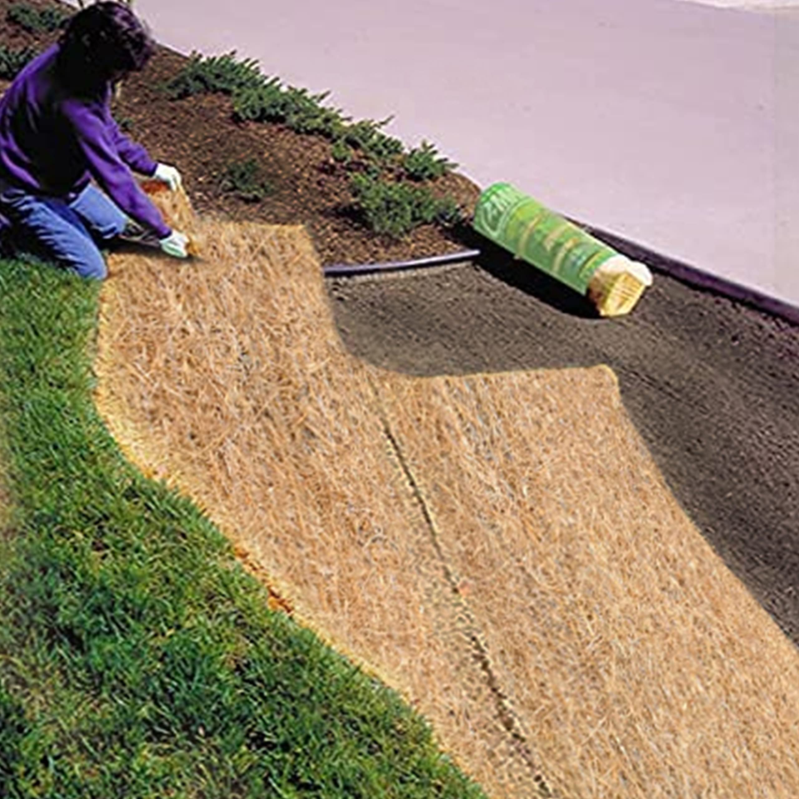 American Excelsior Company Premier Straw Erosion Control Blanket 4' X 50' - 200 sqft of Coverage