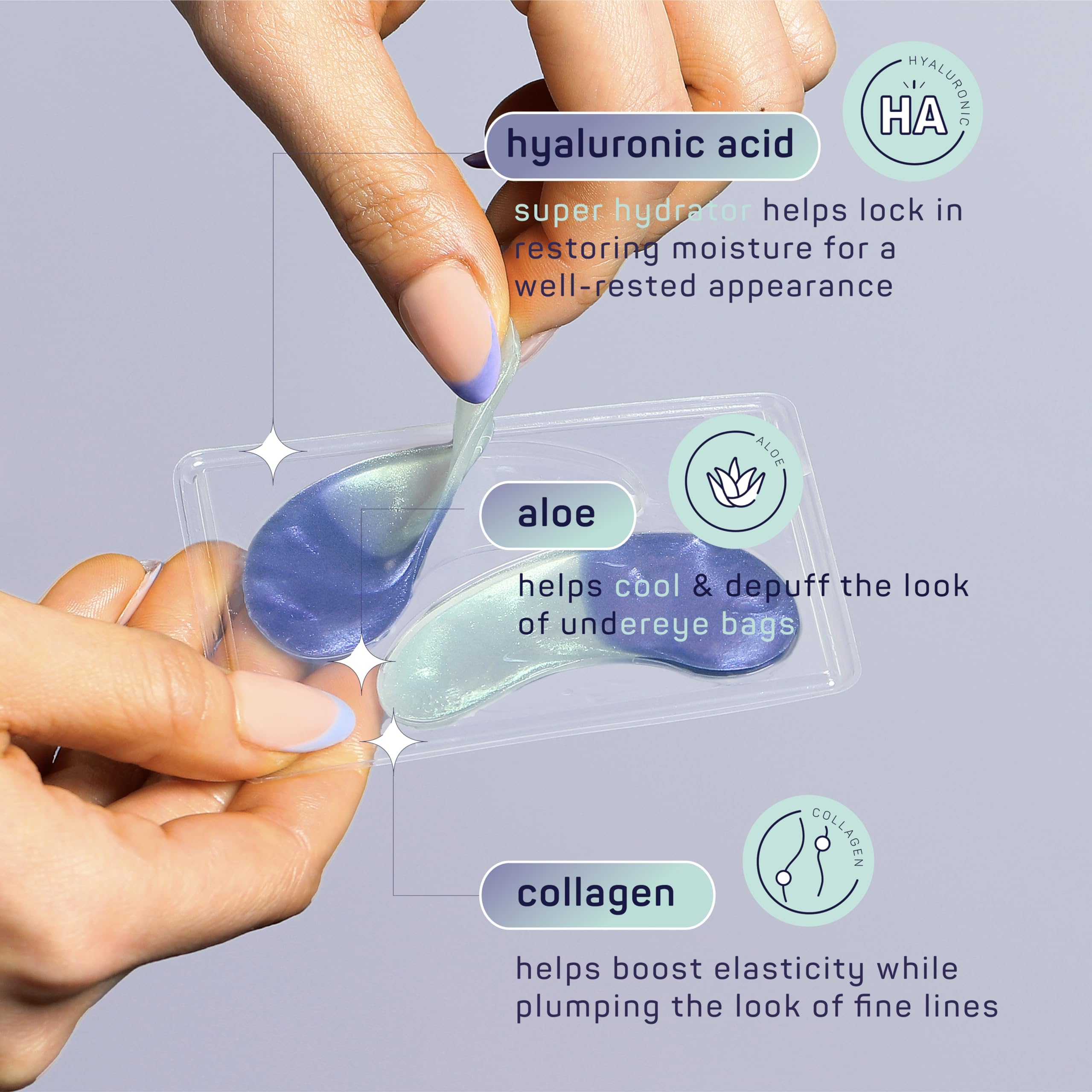 SpaLife Beauty Hydrating Undereye Masks | Hydrogel Eye Patches for Dryness, Puffiness, & Tiredness with Hyaluronic Acid & Aloe | 2-in-1 Skincare Treatment | 12 Pairs